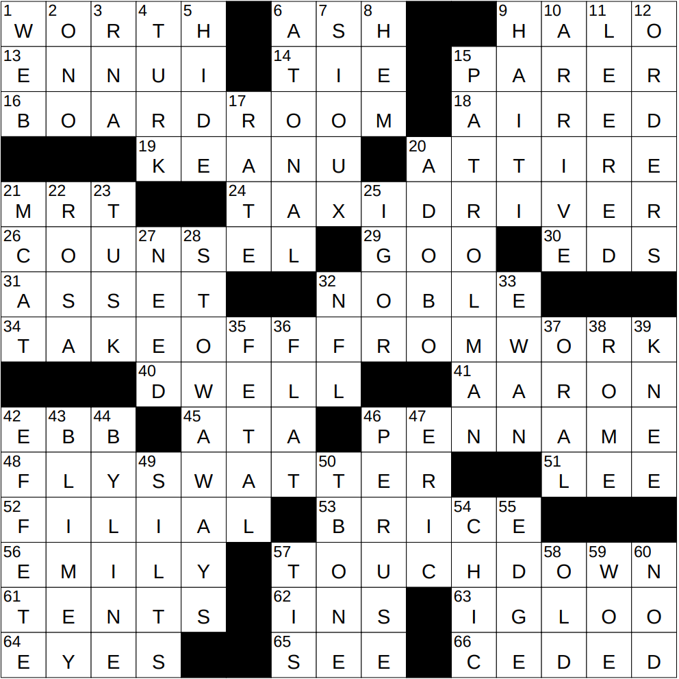 0105 26 NY Times Crossword 5 Jan 26 Monday NYXCrossword