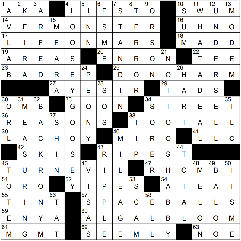 0204 22 NY Times Crossword 4 Feb 22 Friday NYXCrossword
