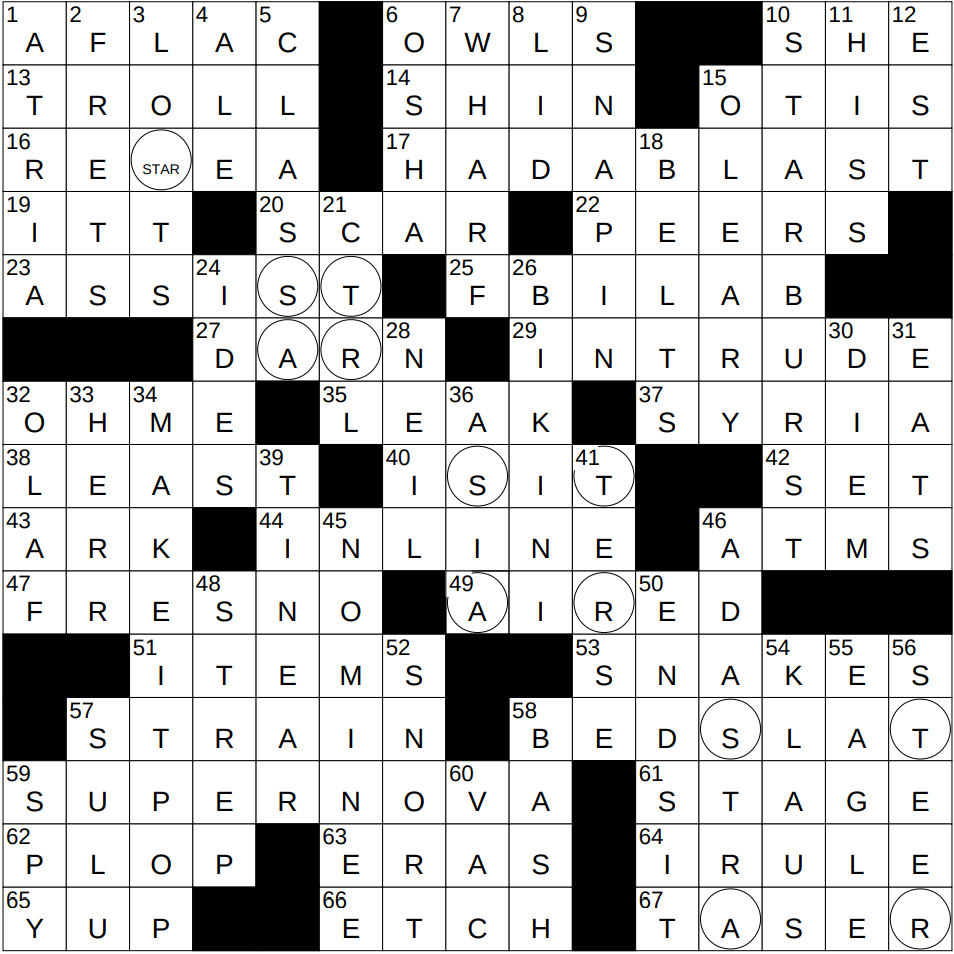 0319 25 NY Times Crossword 19 Mar 25 Wednesday NYXCrossword