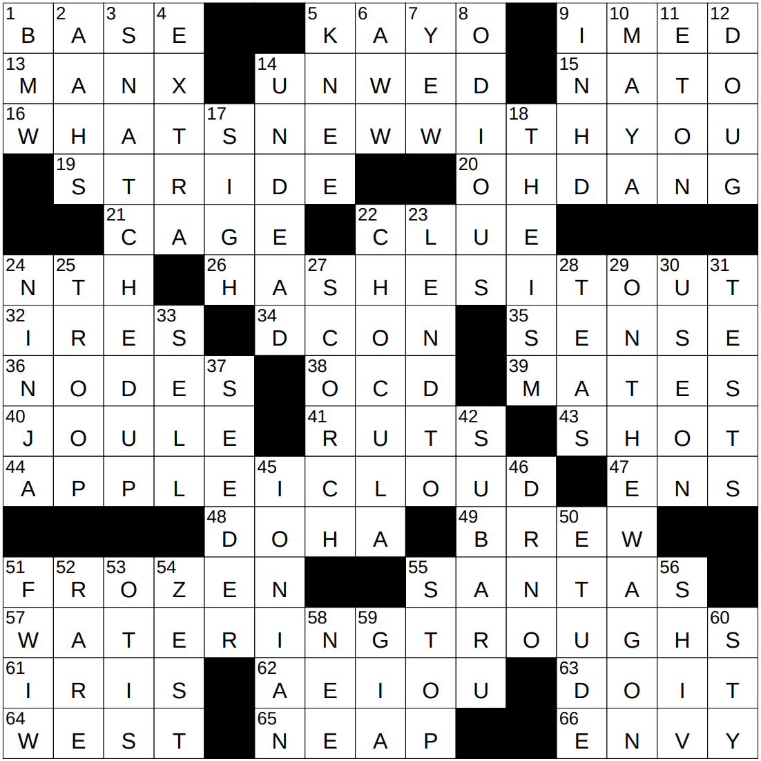 0414 26 NY Times Crossword 14 Apr 26 Tuesday NYXCrossword