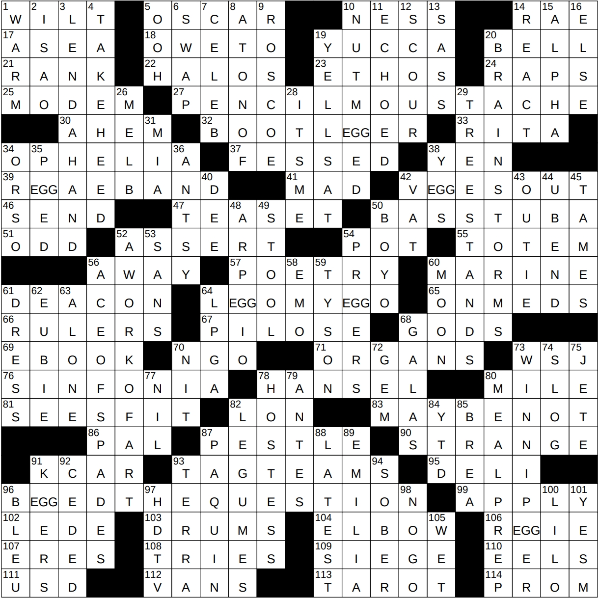 0417 22 NY Times Crossword 17 Apr 22 Sunday NYXCrossword