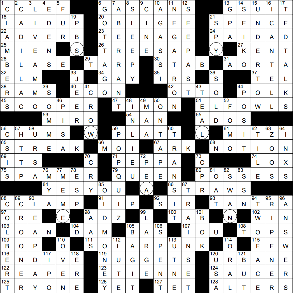 0421 24 NY Times Crossword 21 Apr 24 Sunday NYXCrossword