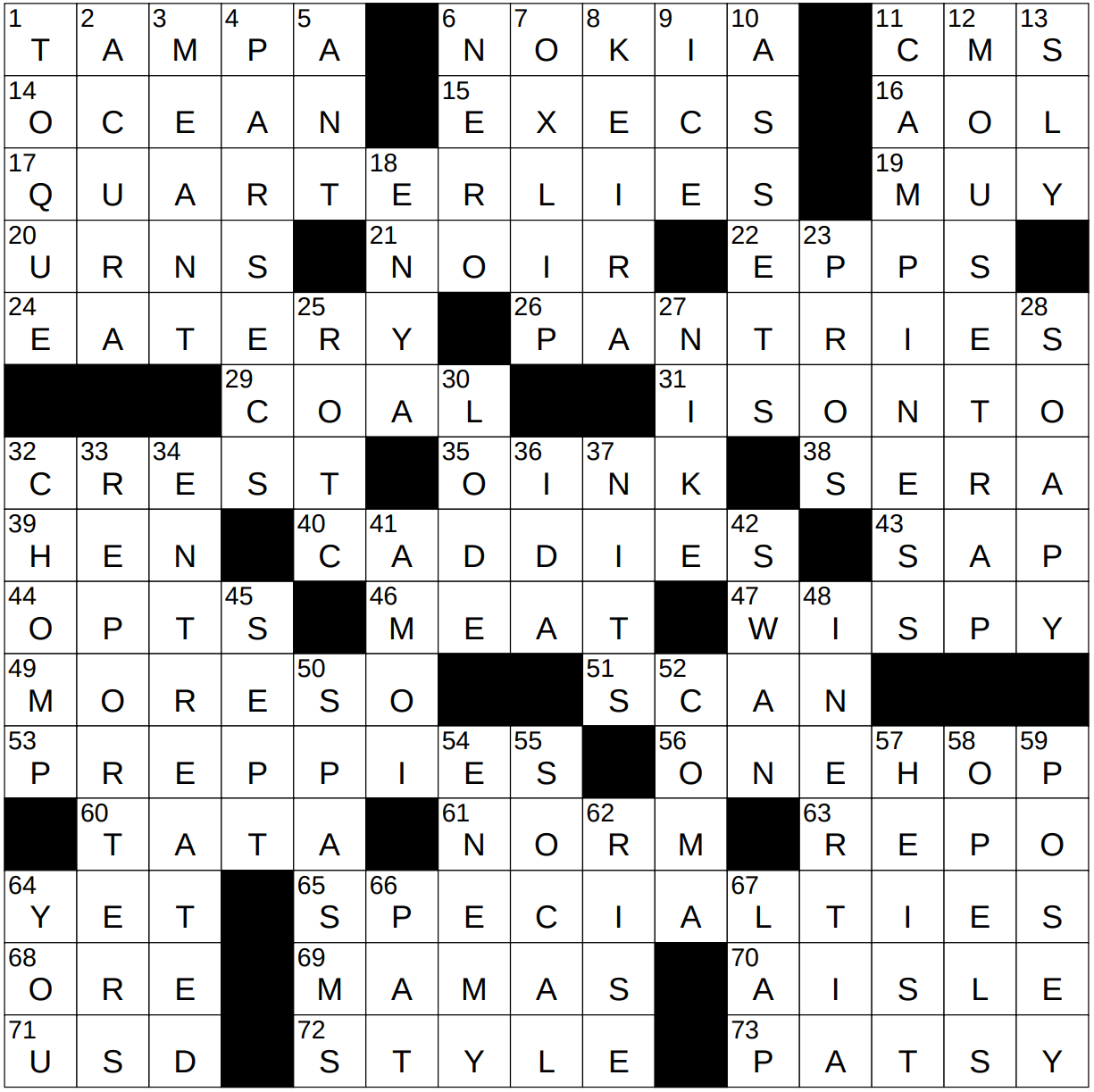 0425 23 NY Times Crossword 25 Apr 23 Tuesday NYXCrossword