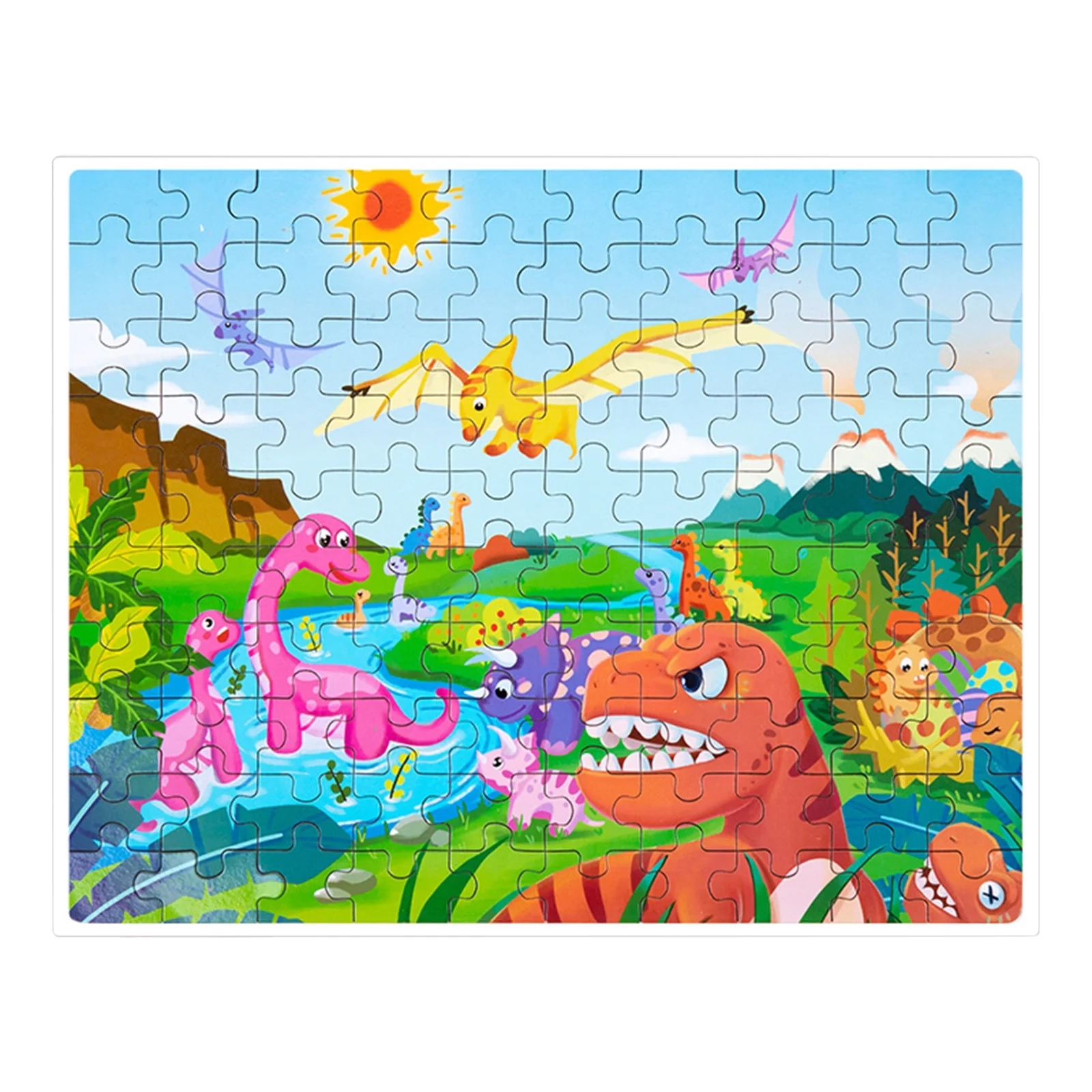 100 Piece Jigsaw Puzzle In Canned Box Dinosaur And Underwater Scene Themes Thickened Pieces For Ages 4 Walmart ca
