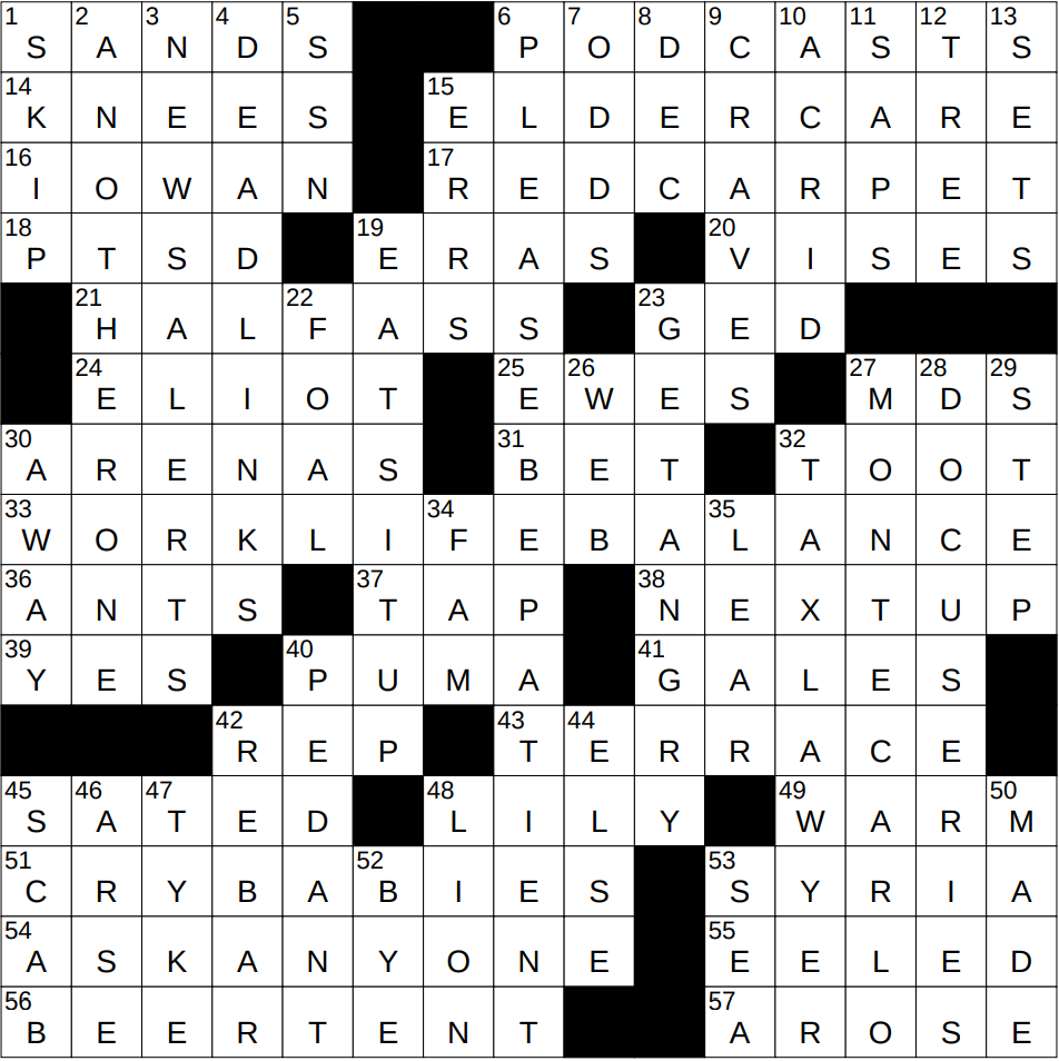 1003 25 NY Times Crossword 3 Oct 25 Friday NYXCrossword