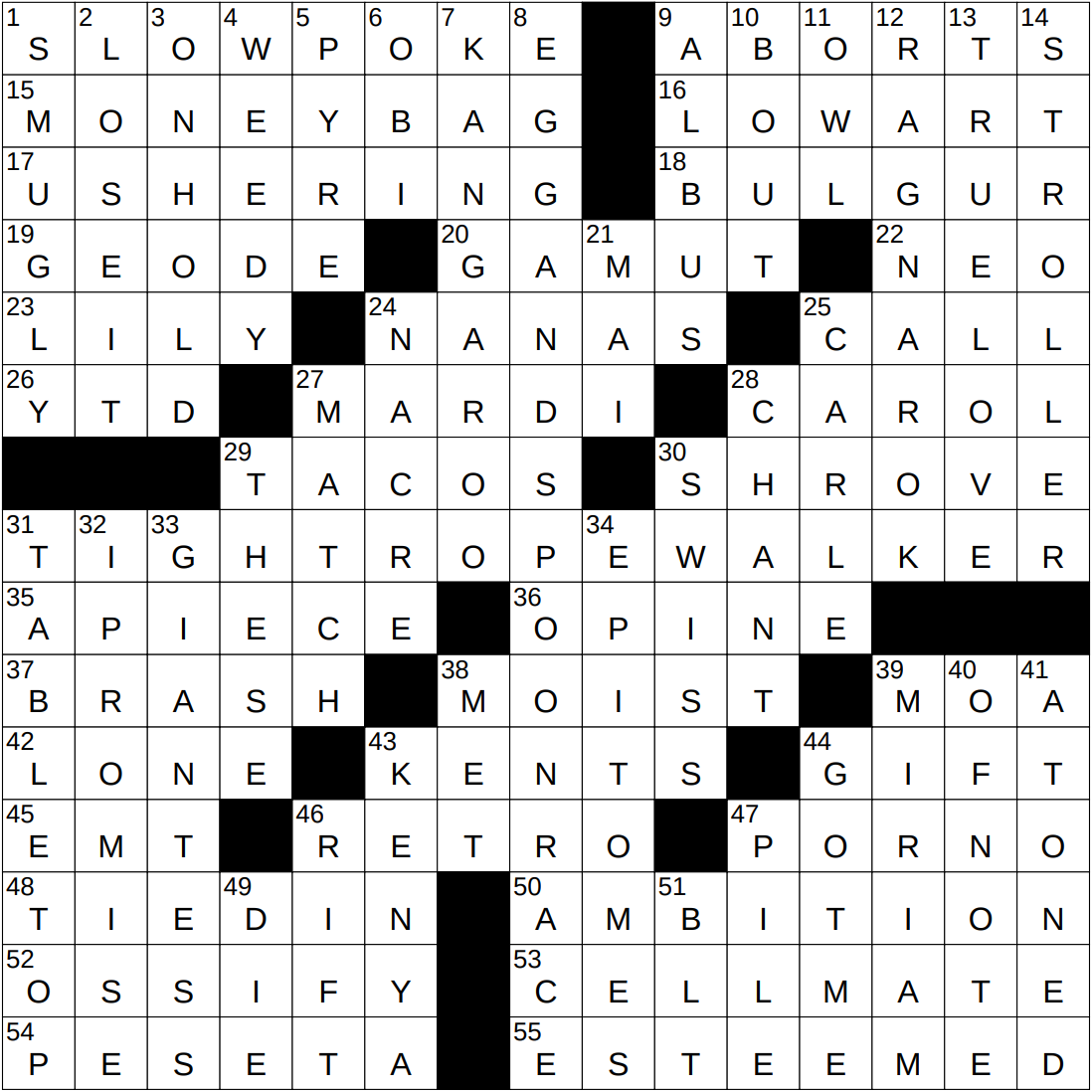 1226 25 NY Times Crossword 26 Dec 25 Friday NYXCrossword