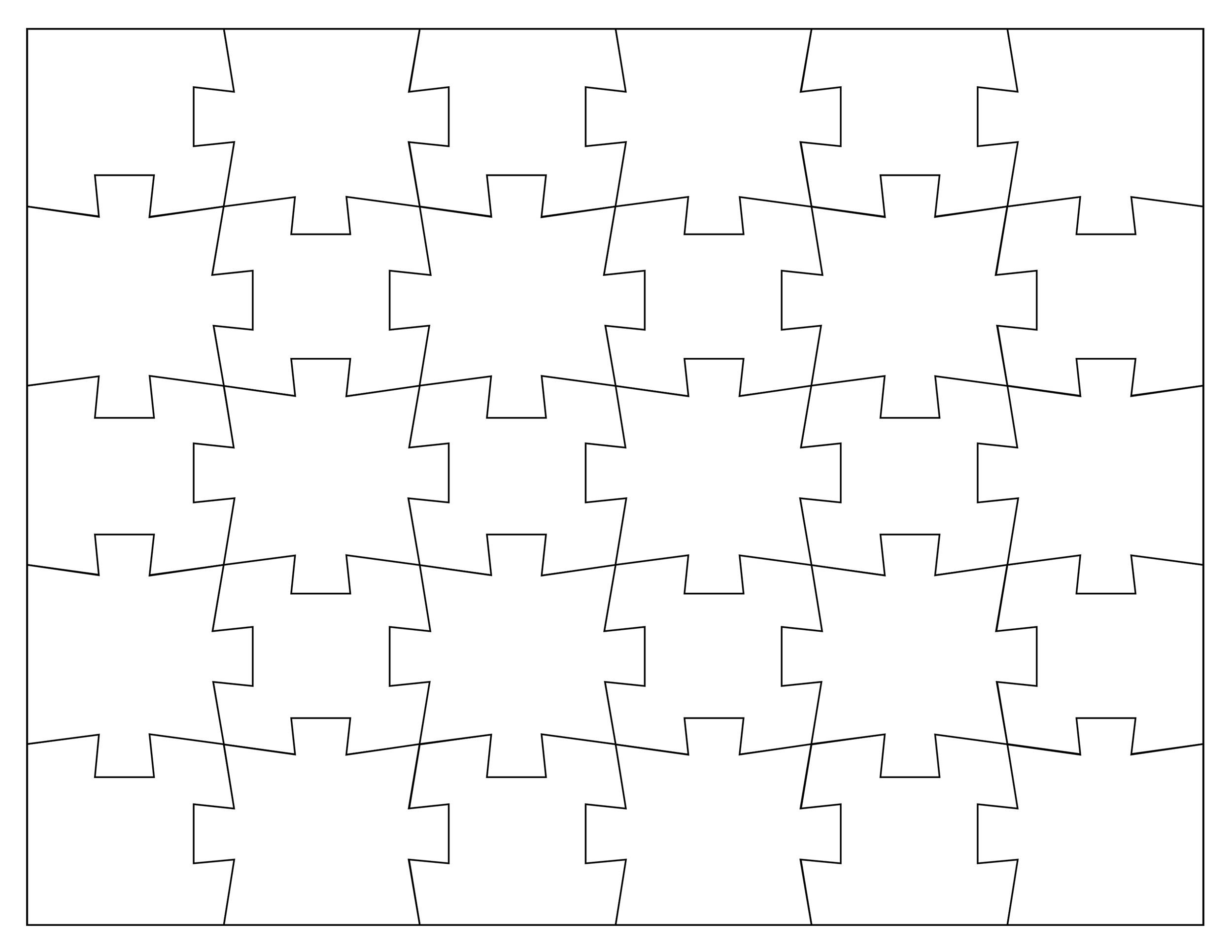19 Printable Puzzle Piece Templates TemplateLab