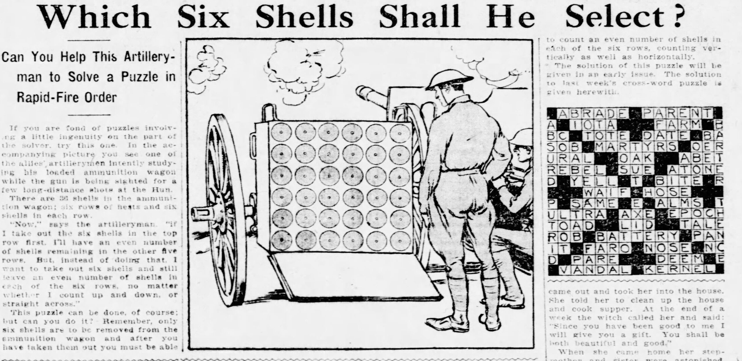 1918 The Year In Crosswords T Campbell s Grid