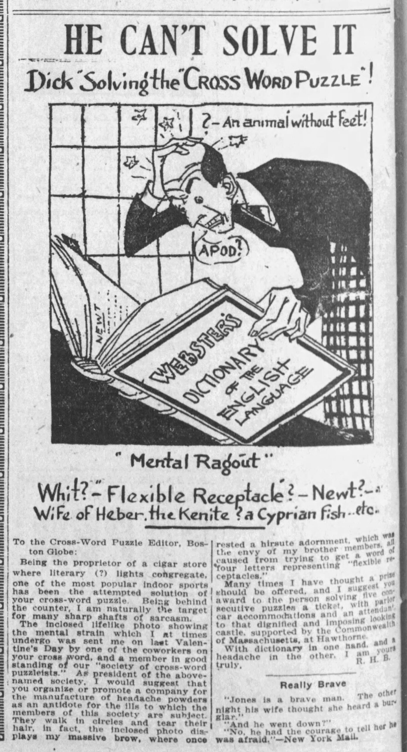 1922 The Year In Crosswords 3 Of 3 T Campbell s Grid