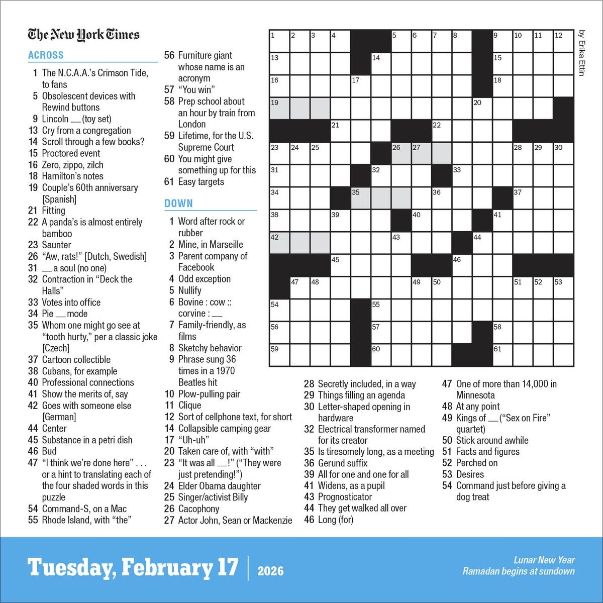 2026 New York Times Crossword Page A Day Calendar By Will Shortz Calendars Workman Literary Arts