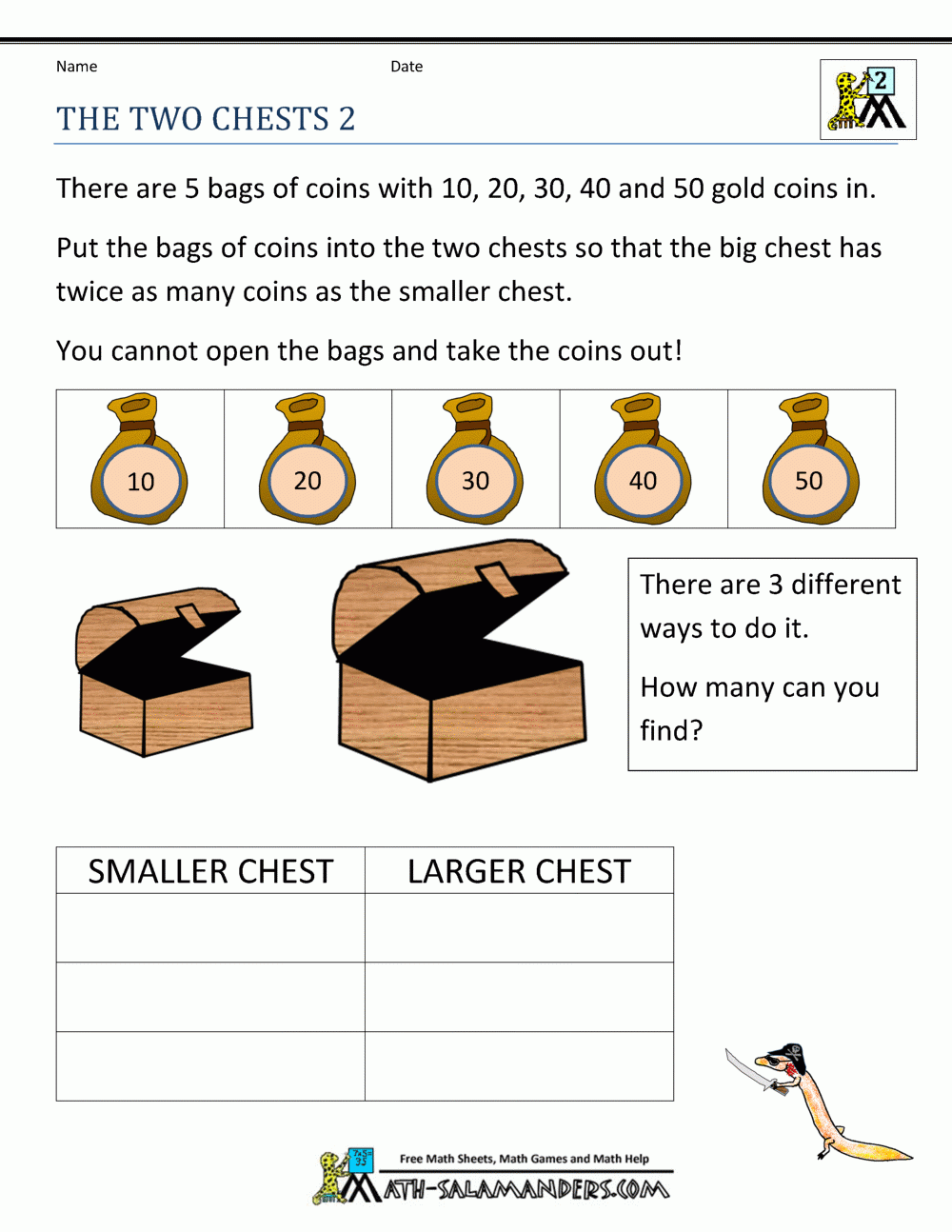 2nd Grade Math Puzzles