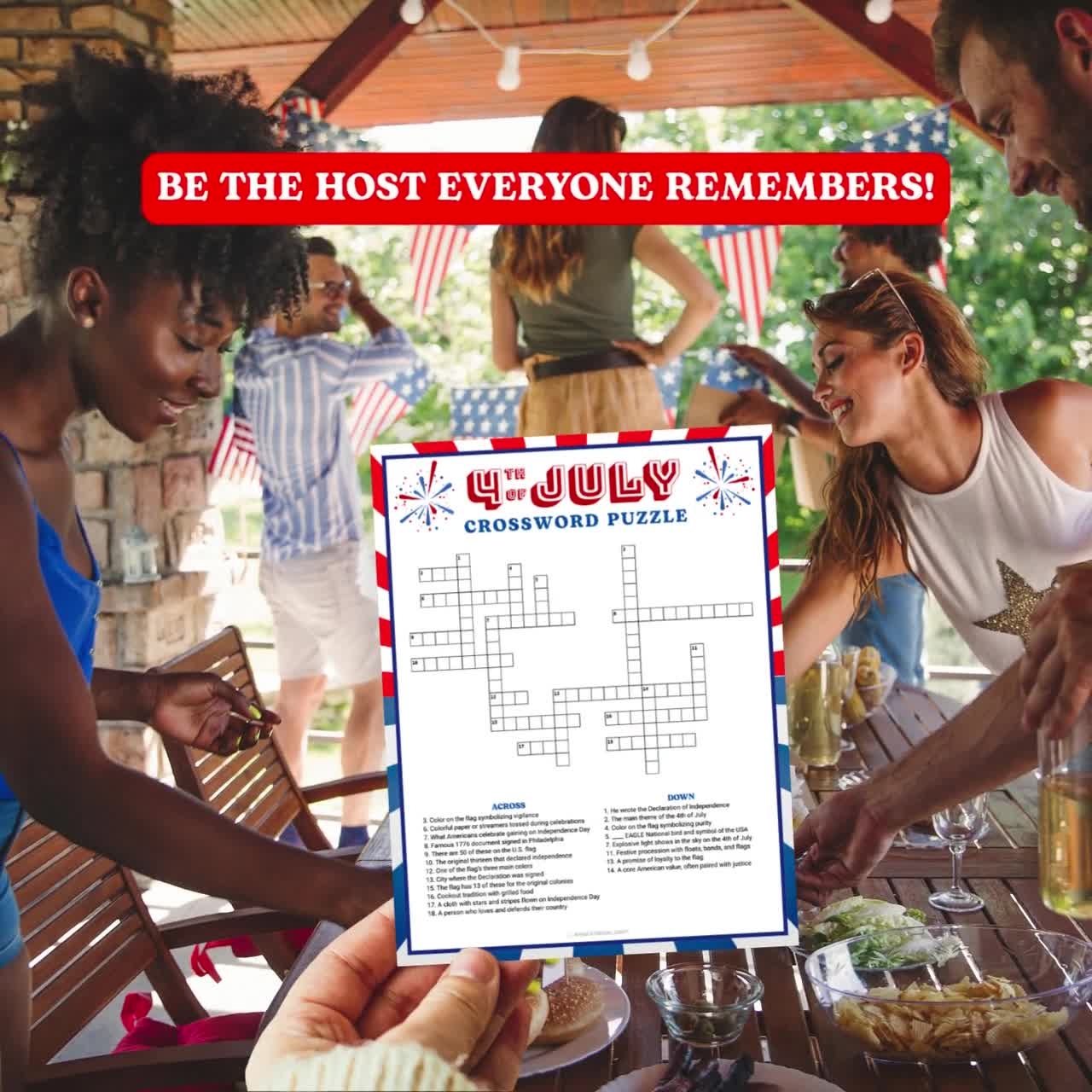 4th Of July Crossword Puzzle Game Printable Independence Day Patriotic Game Activity BBQ Games Family Reunion Party Ice Breaker Games Etsy 4th Of July Crossword Puzzle Game Printable Independence Day Patriotic Game Activity BBQ Games Family Reunion Party Ice Breaker Games Etsy
