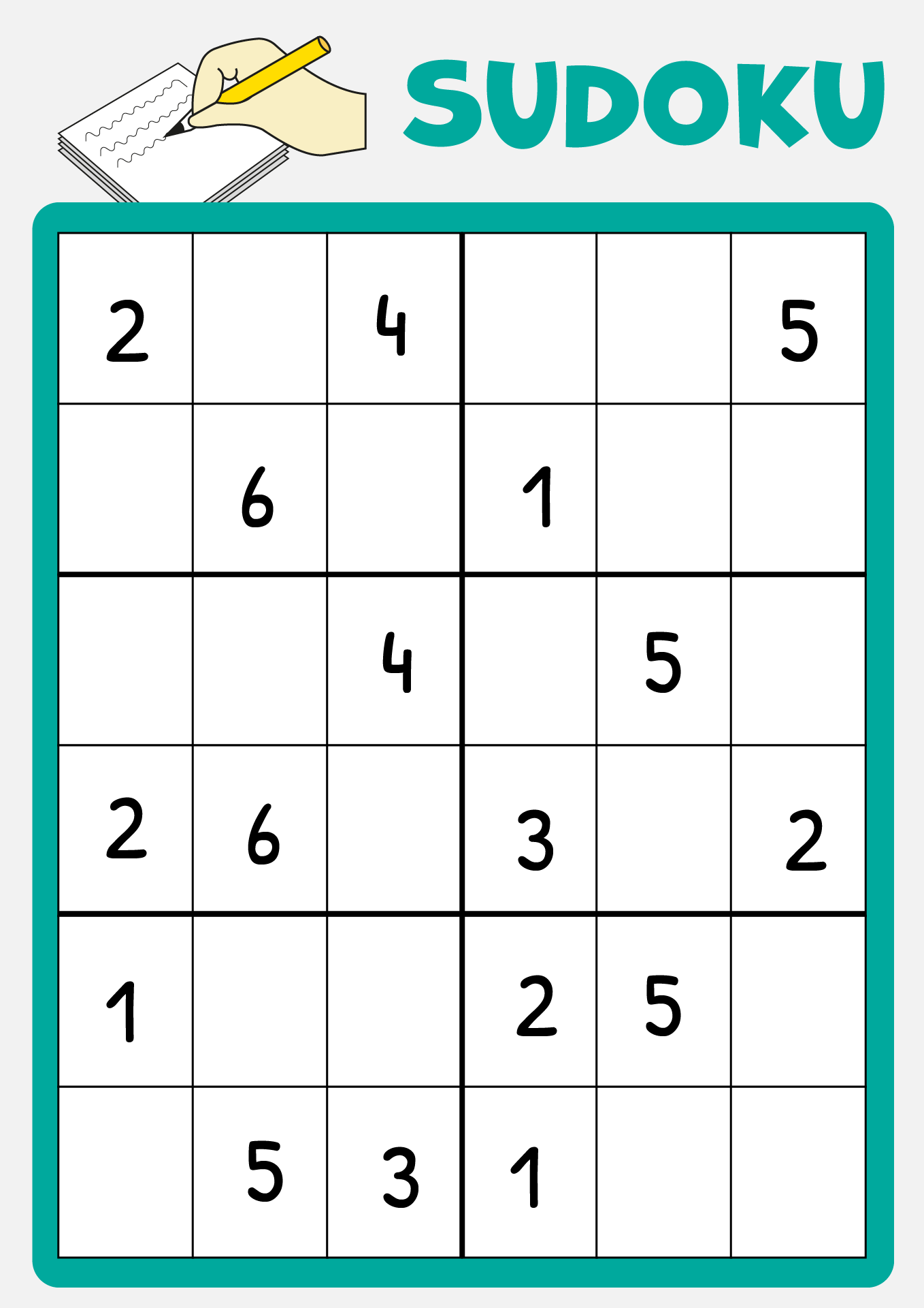 6 X 6 Sudoku 12 Free PDF Printables Printablee