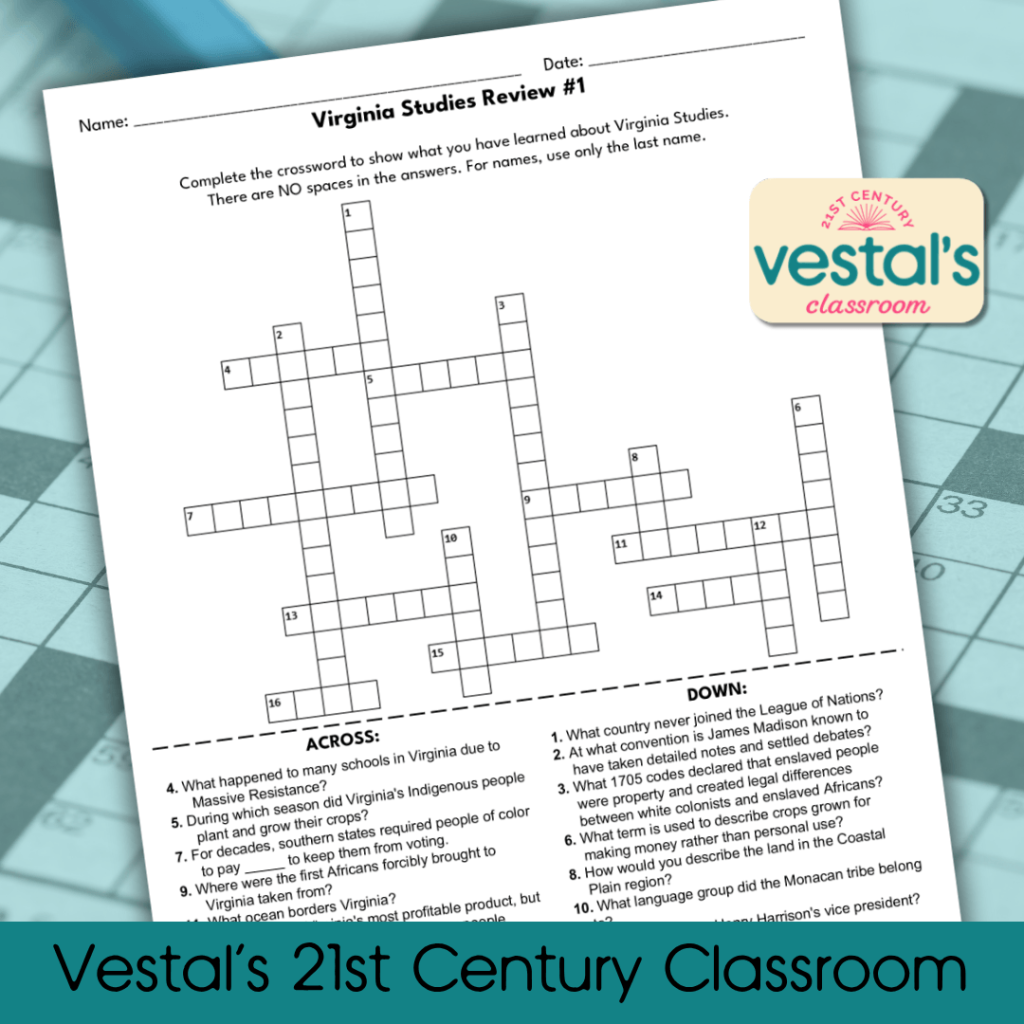 7 Ways To Use Crossword Puzzles For Students Vestal s 21st Century Classroom