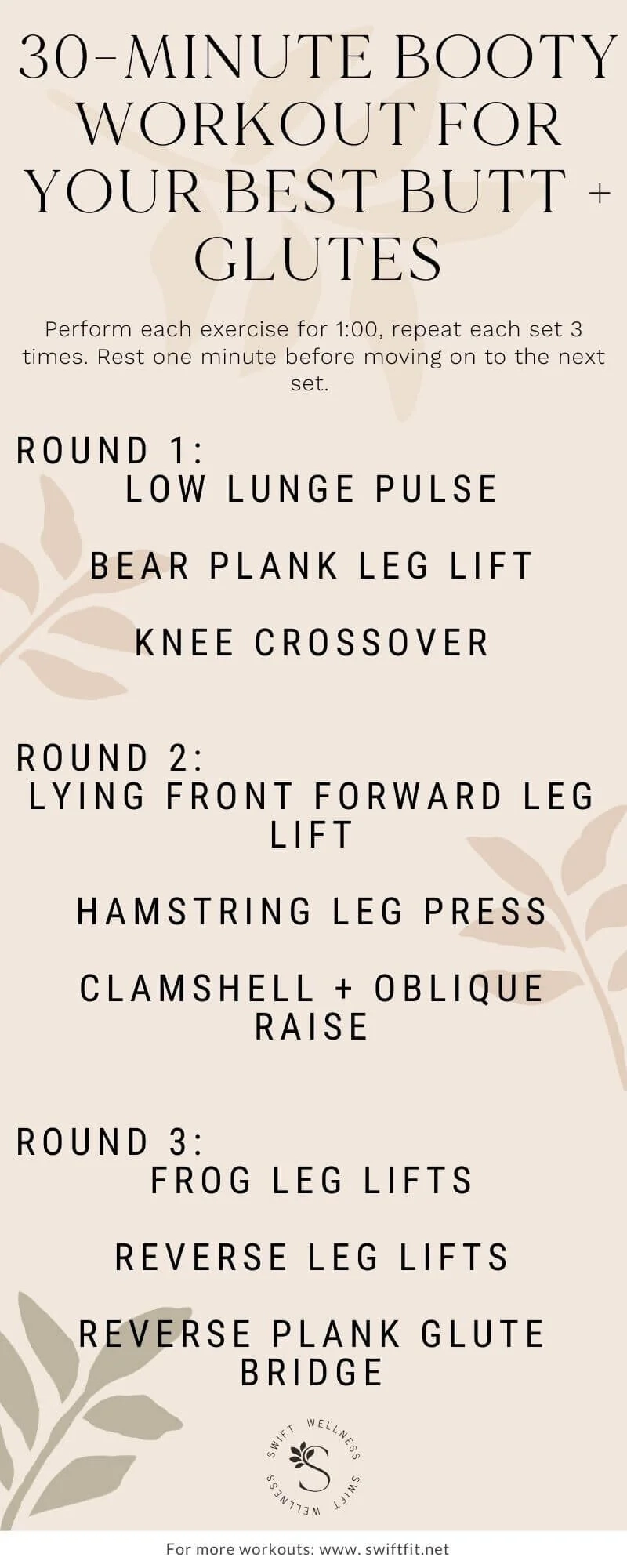 9 Glute Exercises For The Best Butt Workout In 30 Minutes Swift Wellness