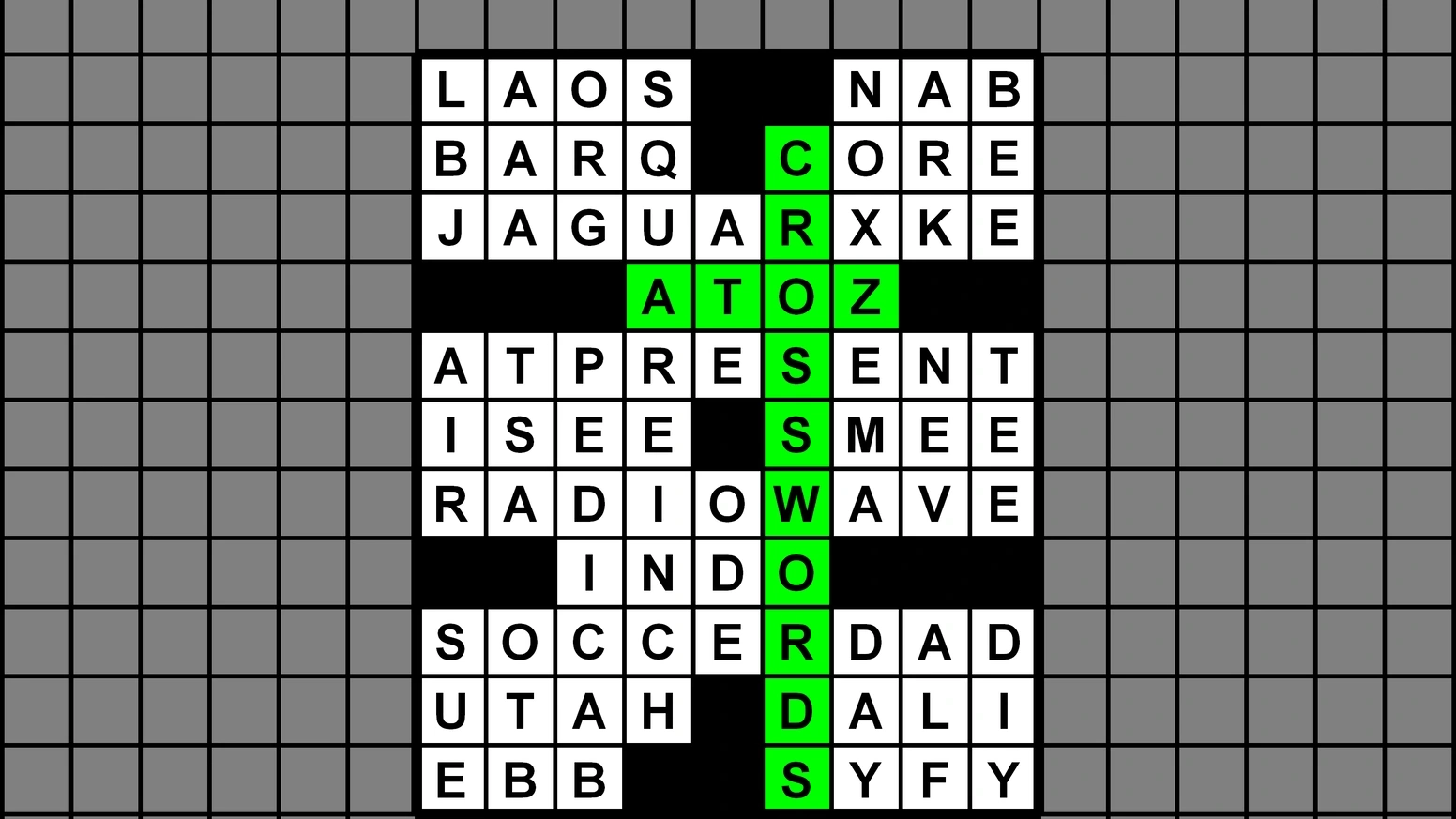 A to Z Crosswords 2021 By Peter Gordon Kickstarter