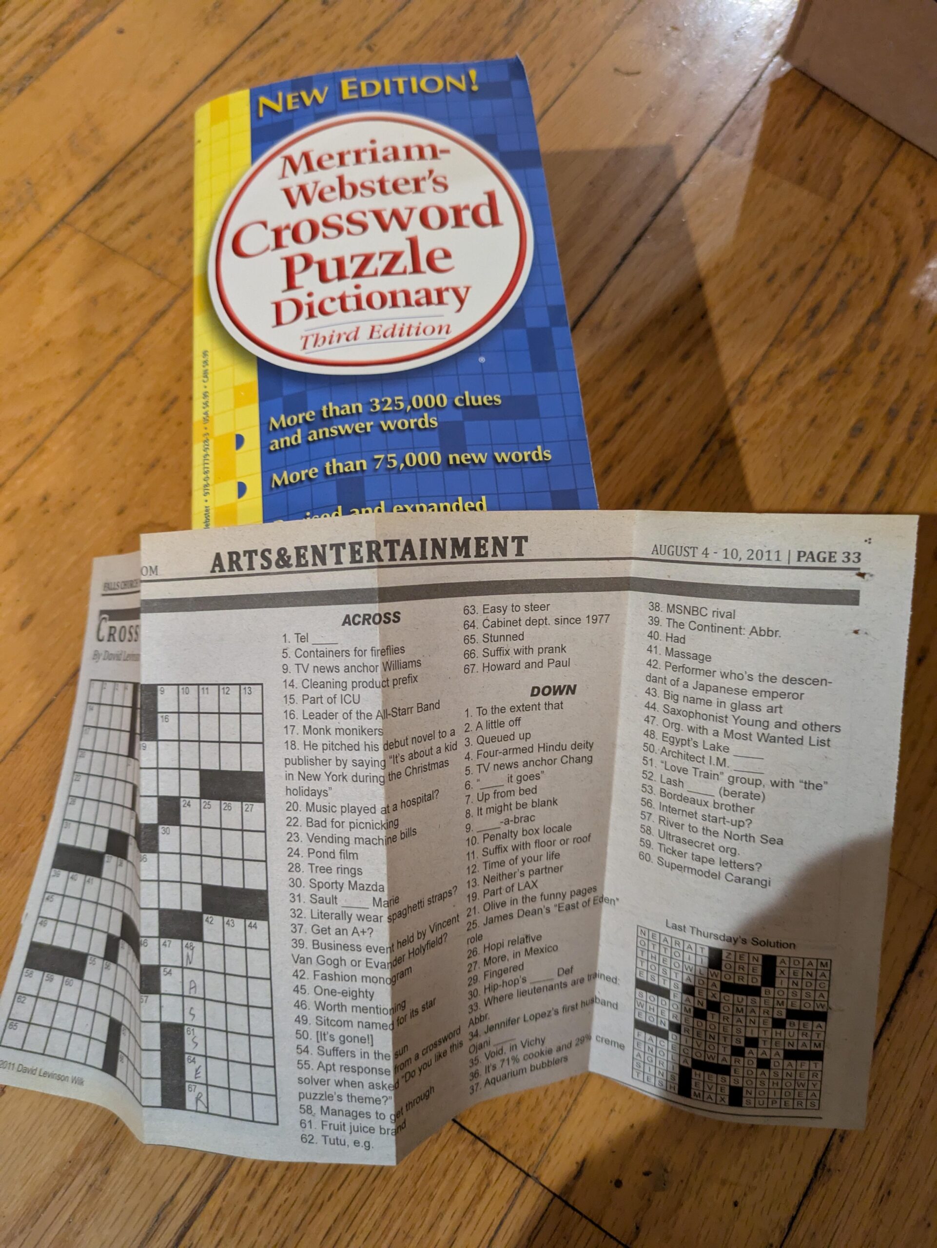 Abandoned 2011 Crossword Puzzle in A Crossword Dictionary R ForgottenBookmarks