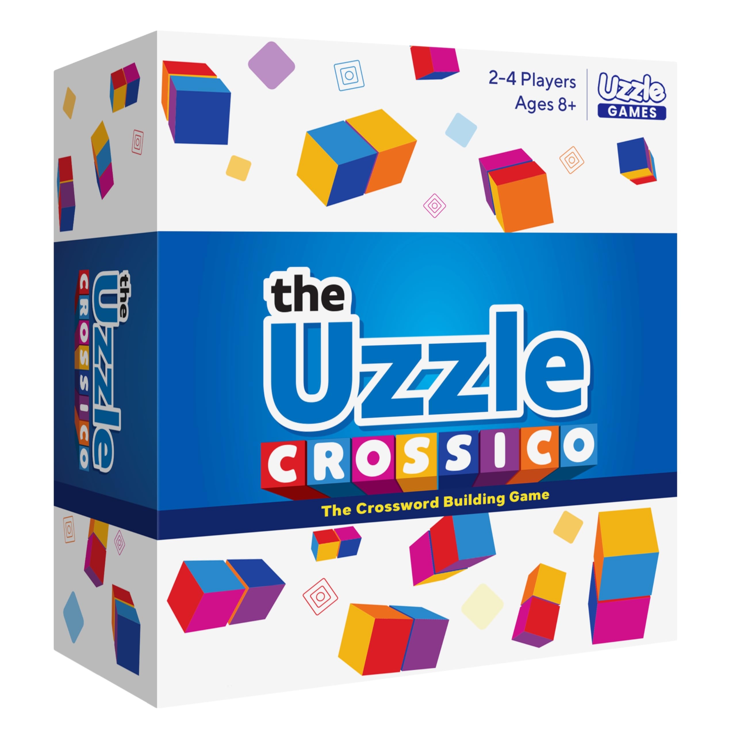 Amazon Crossico By Uzzle Games Family Games For Children Adults Crossword Puzzle Word Games A Thrilling Classic Game With A Twist 2 4 Players For Ages 8 Toys Games