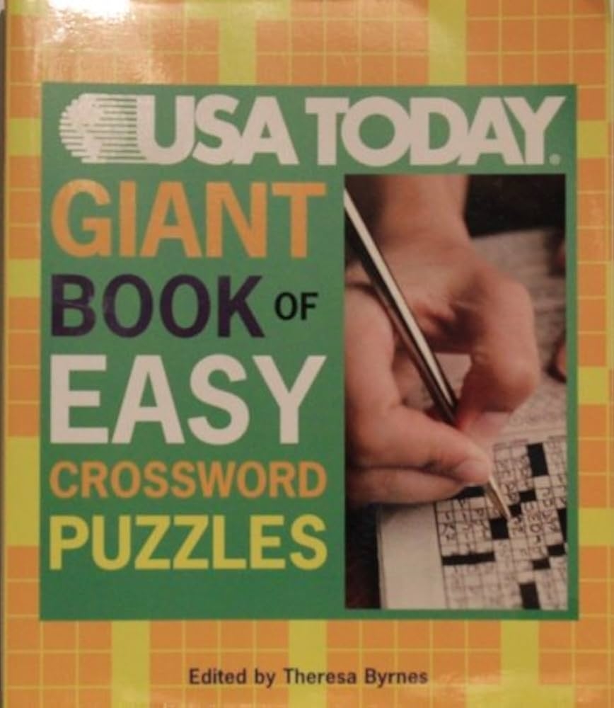 Amazon USA TODAY Giant Book Of Easy Book Of Easy Crossword Puzzles 9781402749964 Theresa Byrnes