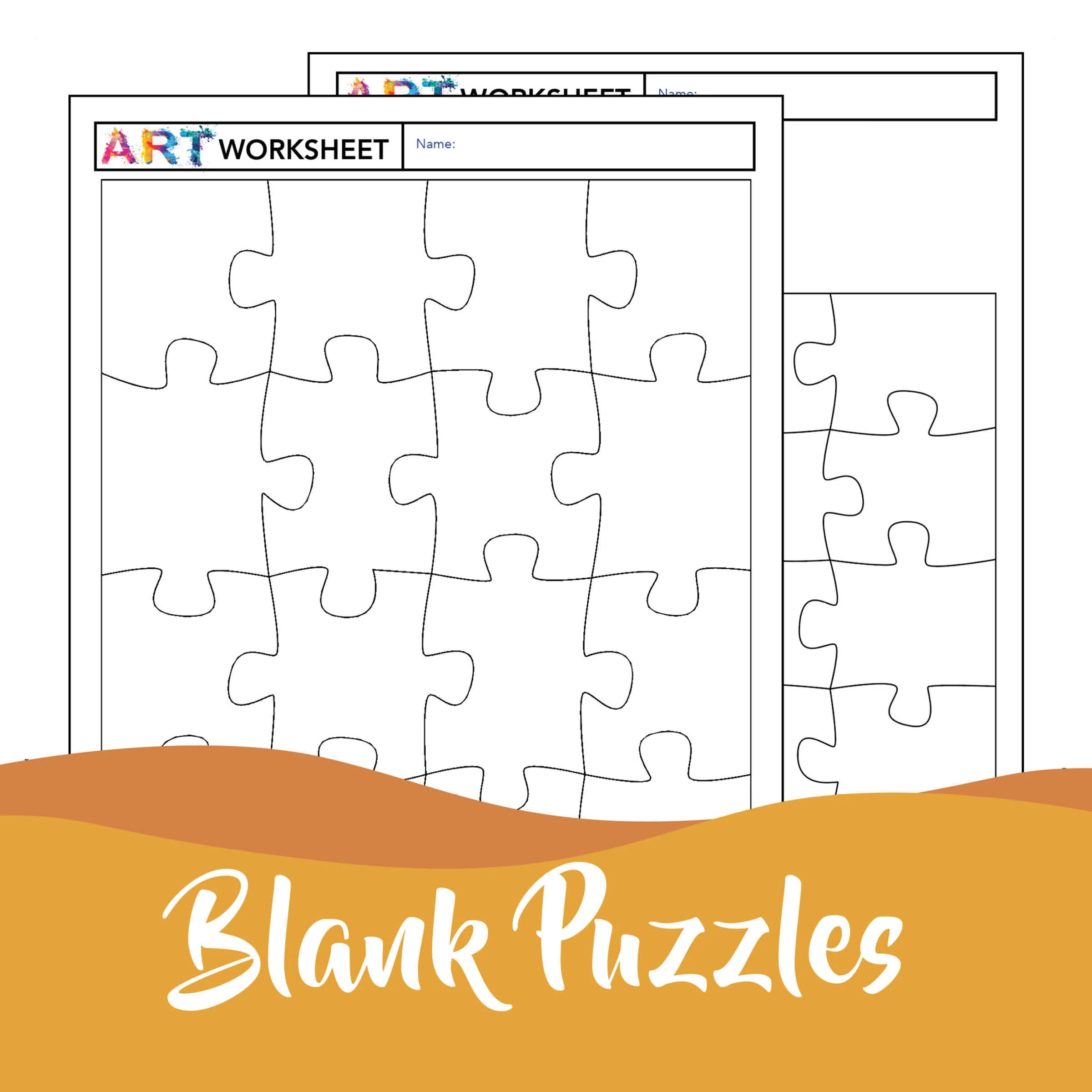 Art Drawing 16 Puzzle Piece Template Collaborative Team All About Me HopeCreek