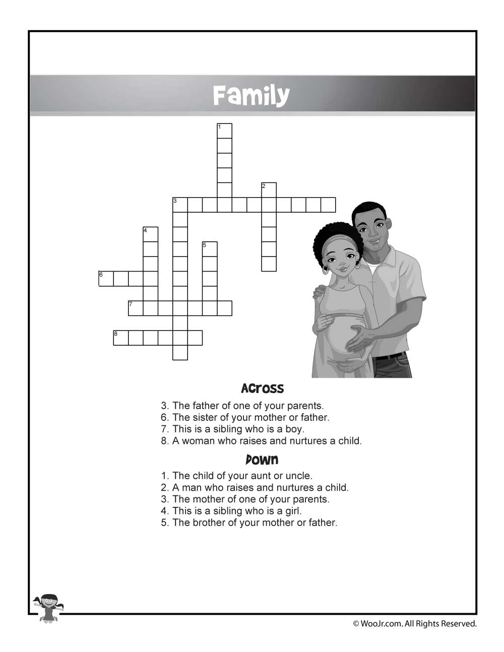 Bilingual ESL Worksheets English And Spanish Crossword Puzzles Woo Jr Kids Activities Children s Publishing