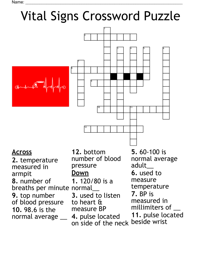 Blood And Circulation Disturbances Crossword WordMint Blood And Circulation Disturbances Crossword WordMint