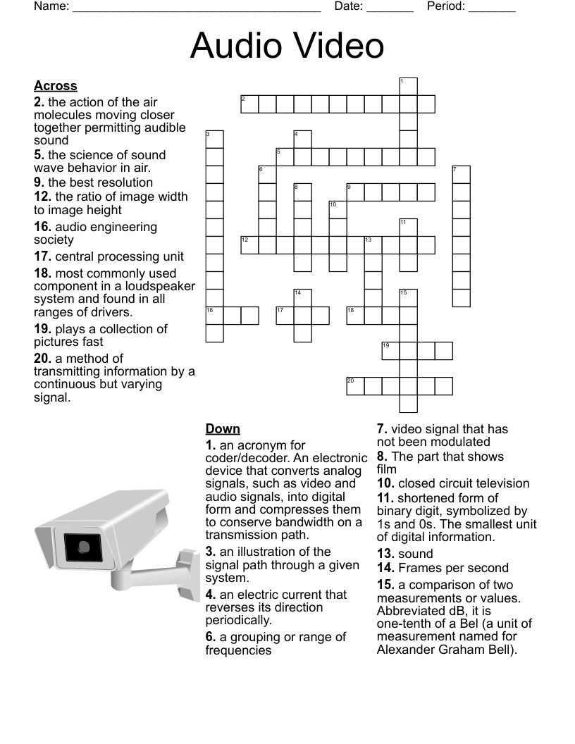 Broadcast Crossword WordMint