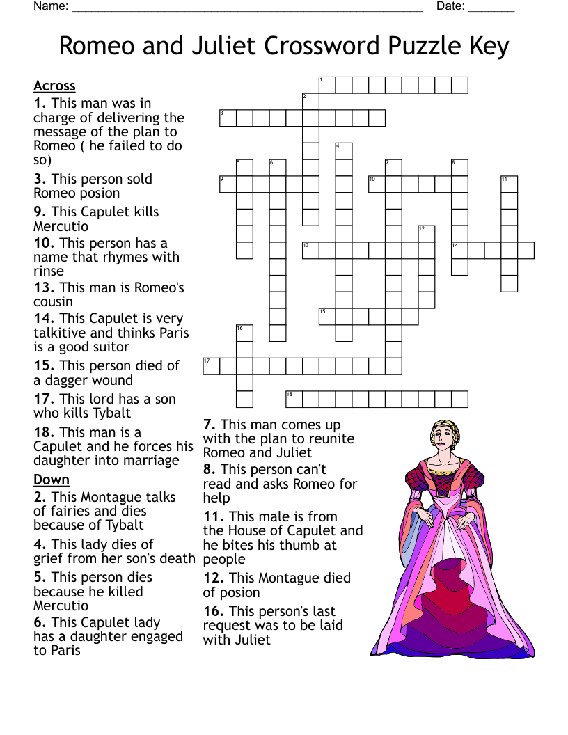 Canterbury Tales Crossword WordMint