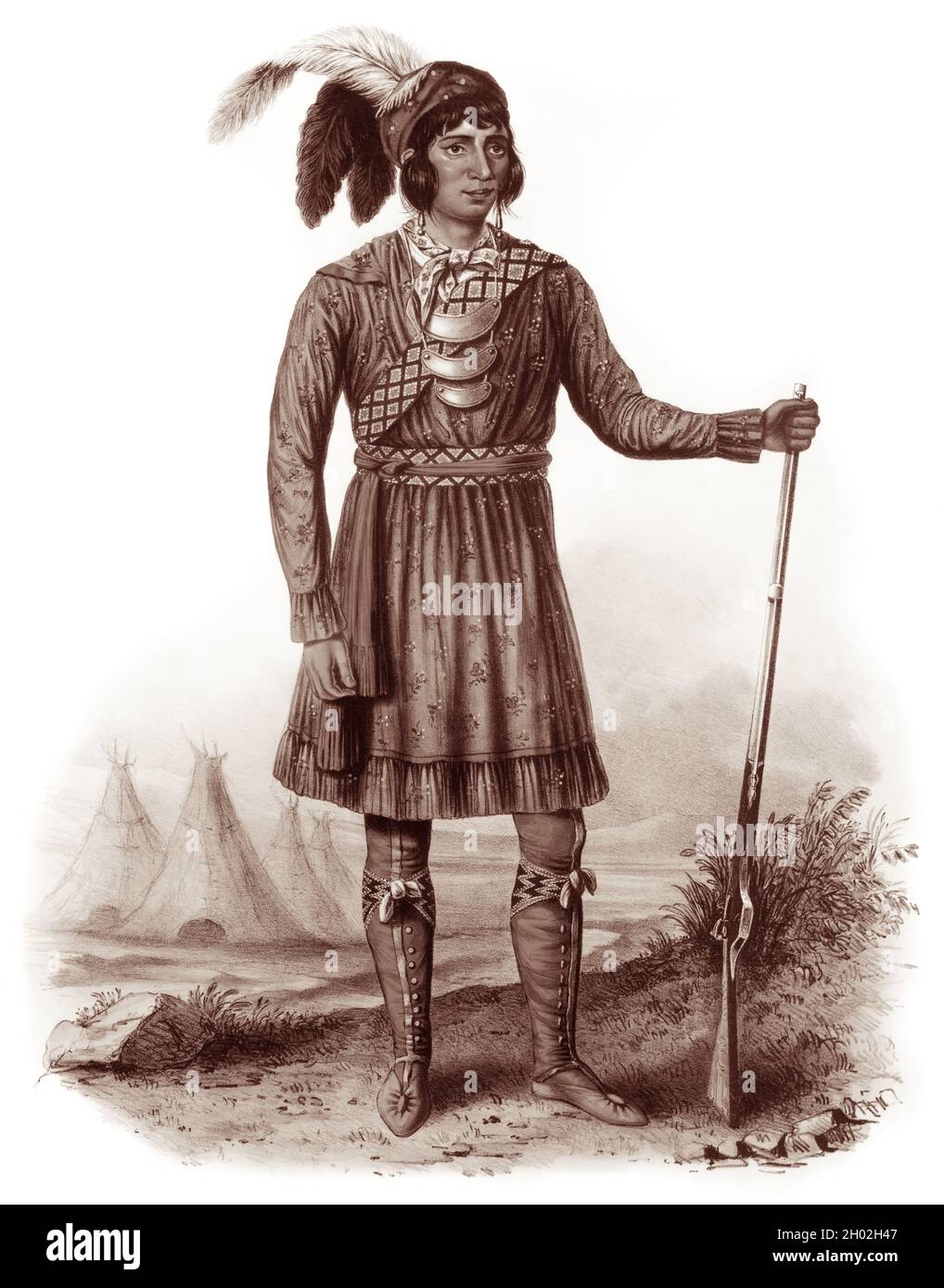 Chief Osceola 1804 1838 The Most Well known Leader Of The Seminole Indians Led A Small Group Of Warriors In The Seminole Resistance During The Second Seminole War When The United States Tried To