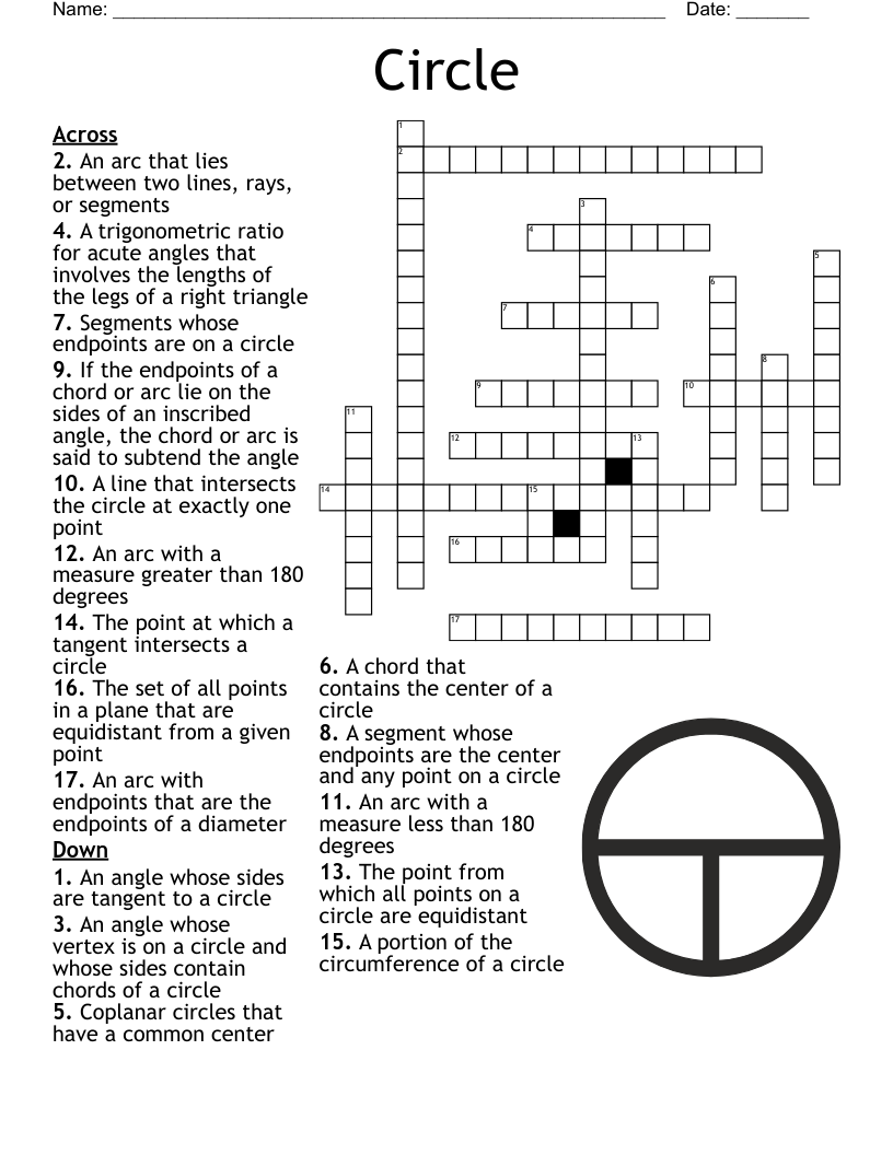 Circle Crossword WordMint Circle Crossword WordMint