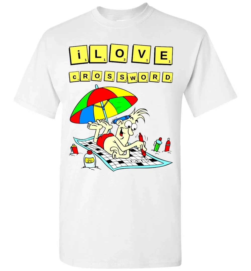 Colorful Kind Of Shirt Nyt Crossword Clue I Love Crossword T Shirt StanyStore