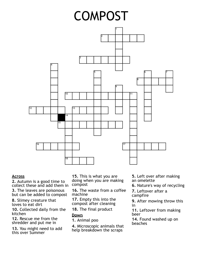 COMPOST Crossword WordMint