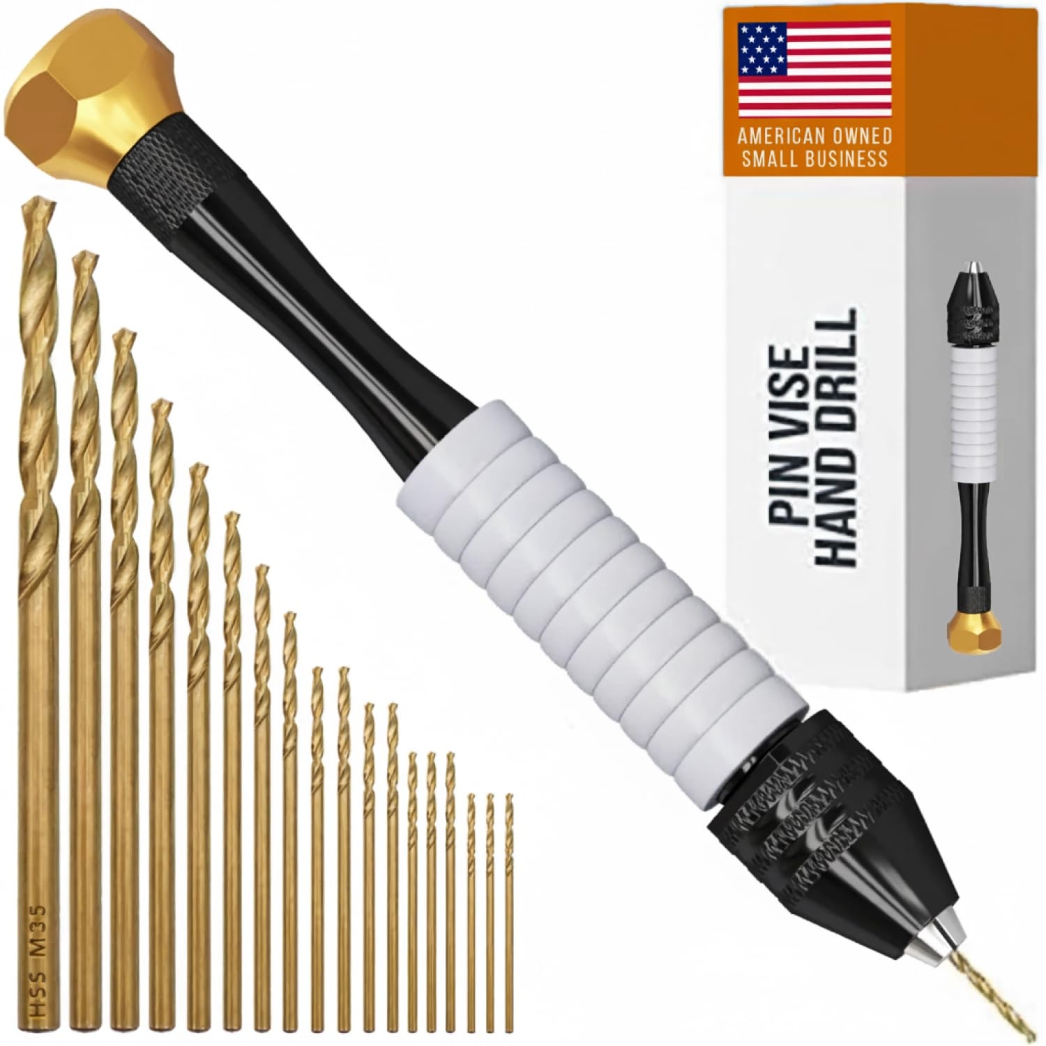 CRAFT911 Pin Vise Hand Drill Manual Jewelry W Micro 18 Db Golden EBay