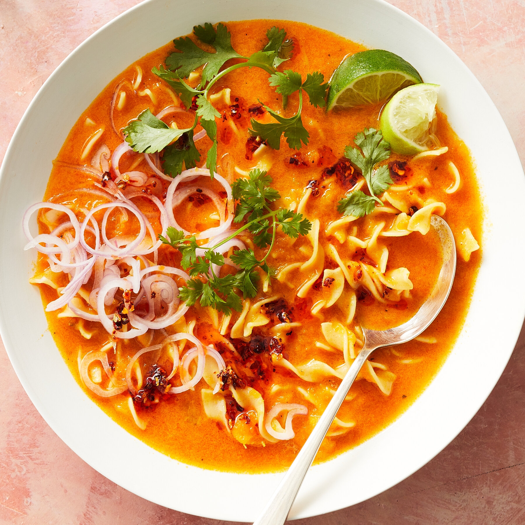 Creamy Butternut Squash Noodle Soup Shrimp And Bacon Burritas The New York Times
