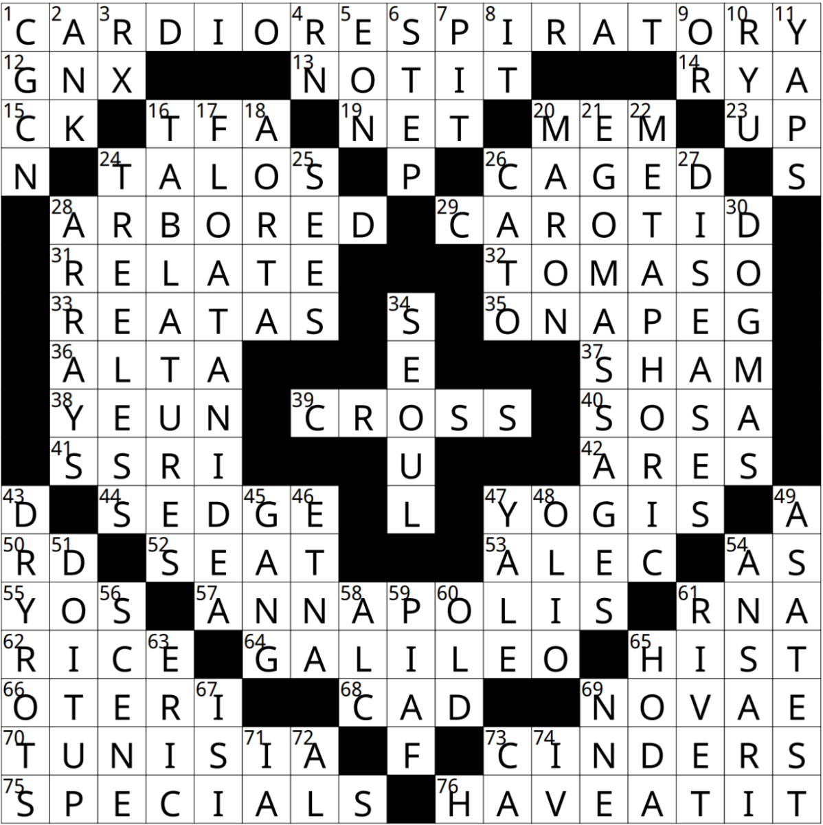 Crossword Answers 2 28 The Oberlin Review