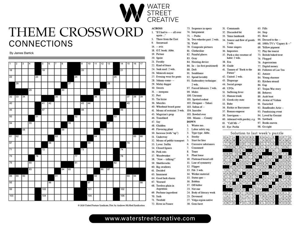 Crossword April 25 2024 Shepherd Express