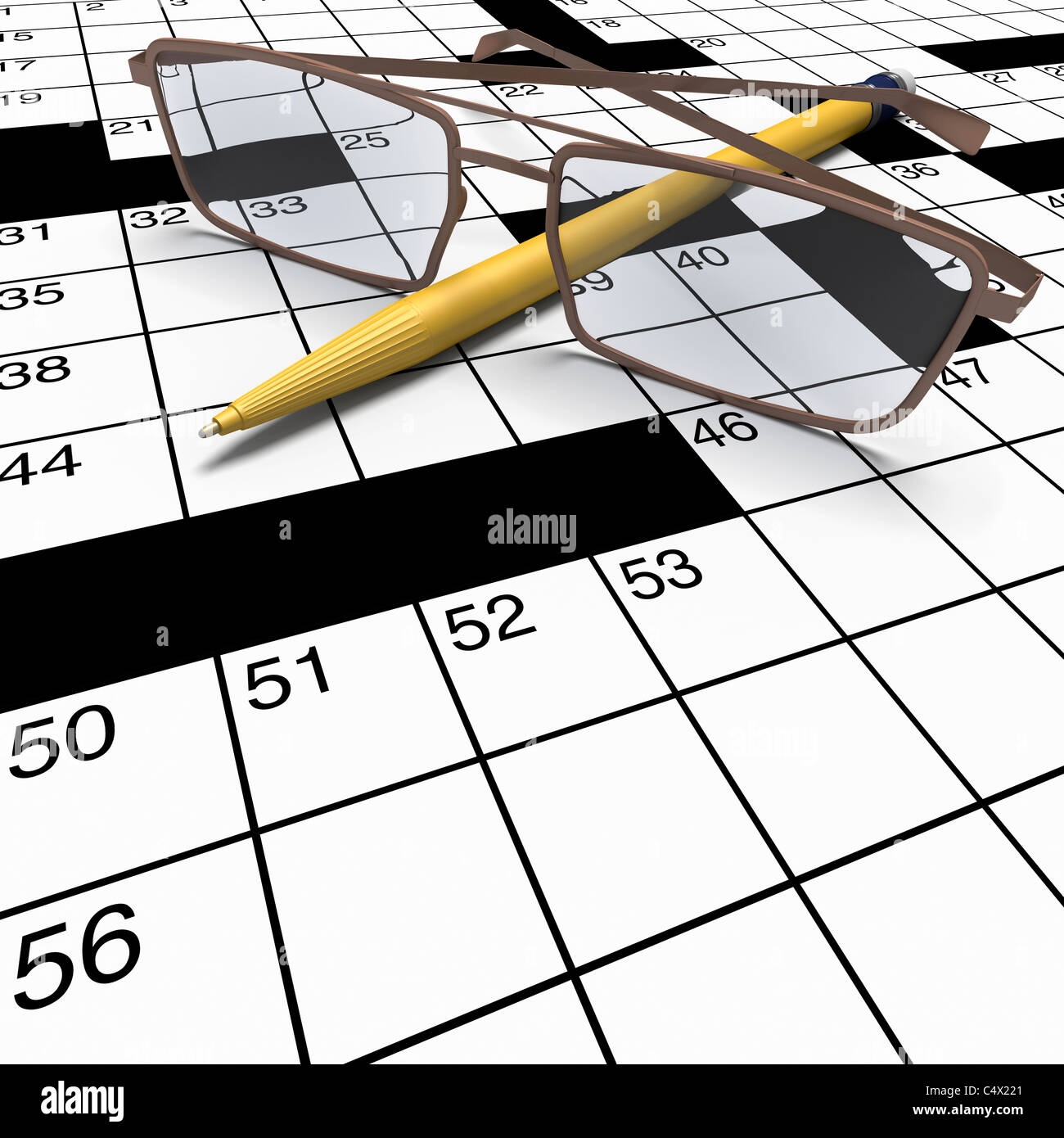 Crossword Clues Hi res Stock Photography And Images Alamy