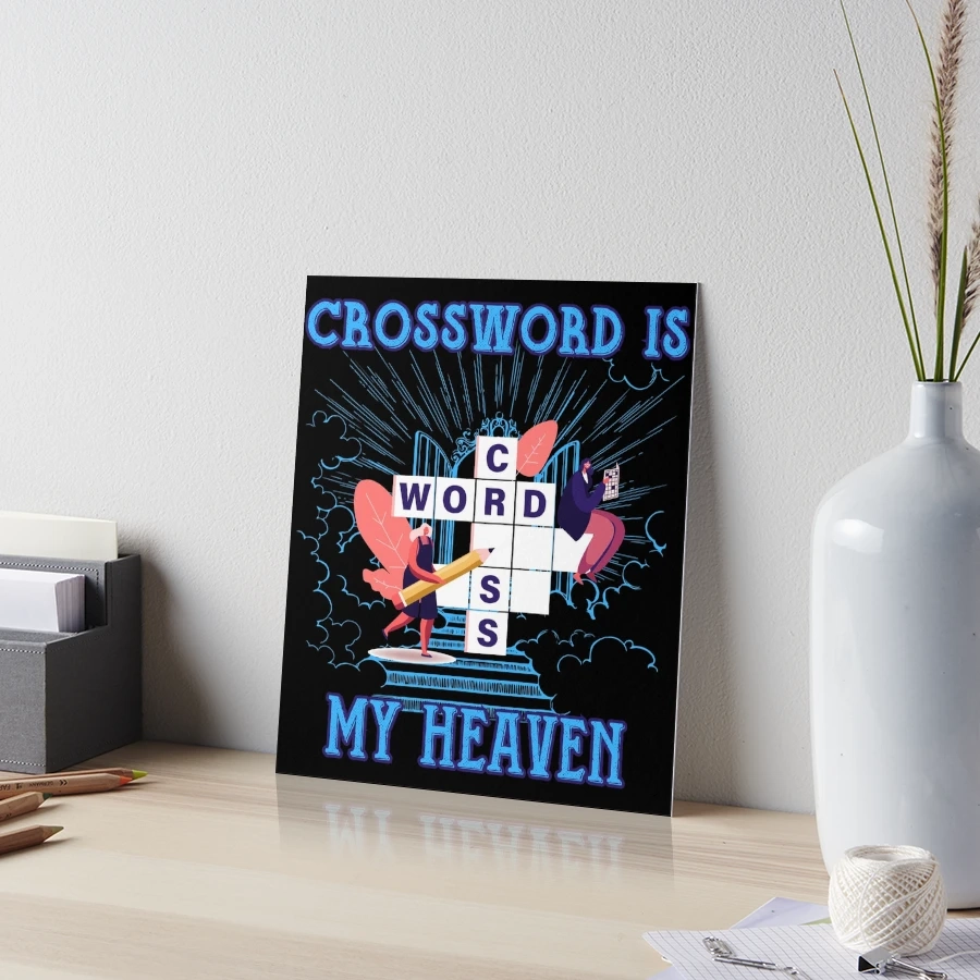Crossword Heaven Art Board Print For Sale By VicetTees Redbubble