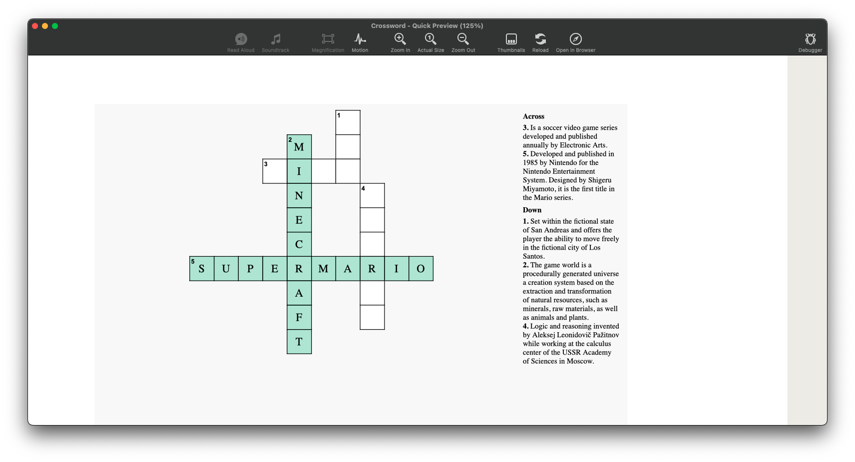Crossword PubCoder Docs Crossword PubCoder Docs