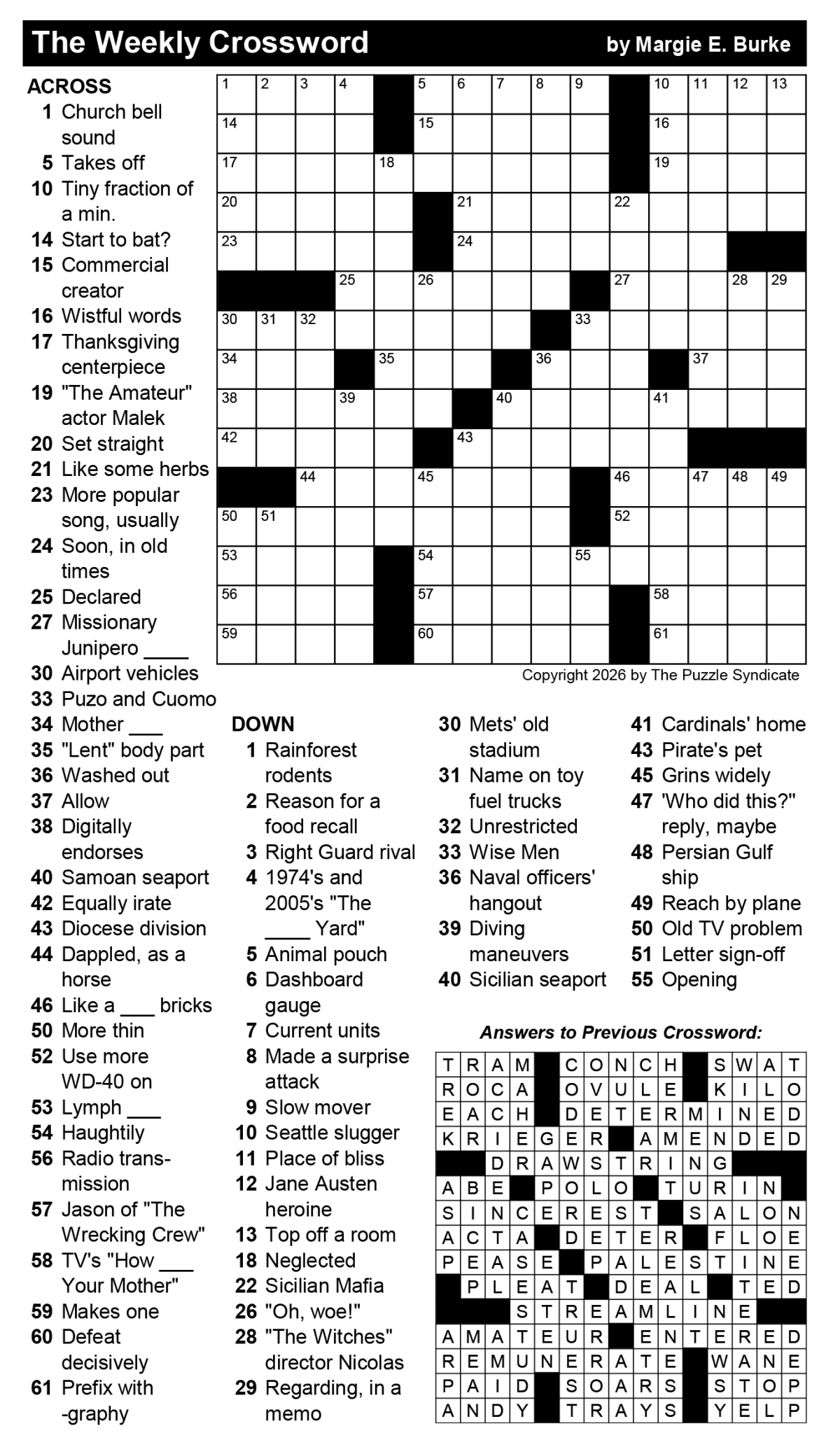 Crossword Puzzle The Austin Chronicle Crossword Puzzle The Austin Chronicle
