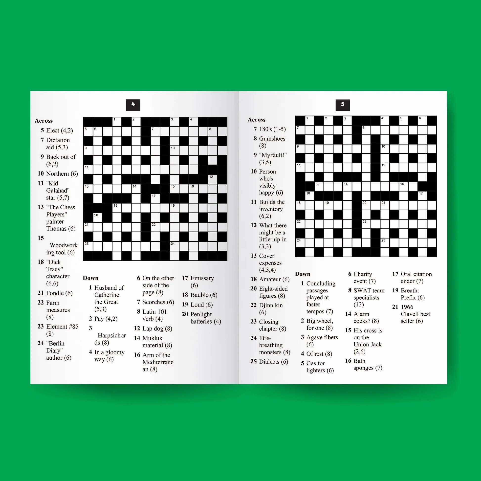 Crossword Puzzles Easy To Medium Dylanna Publishing
