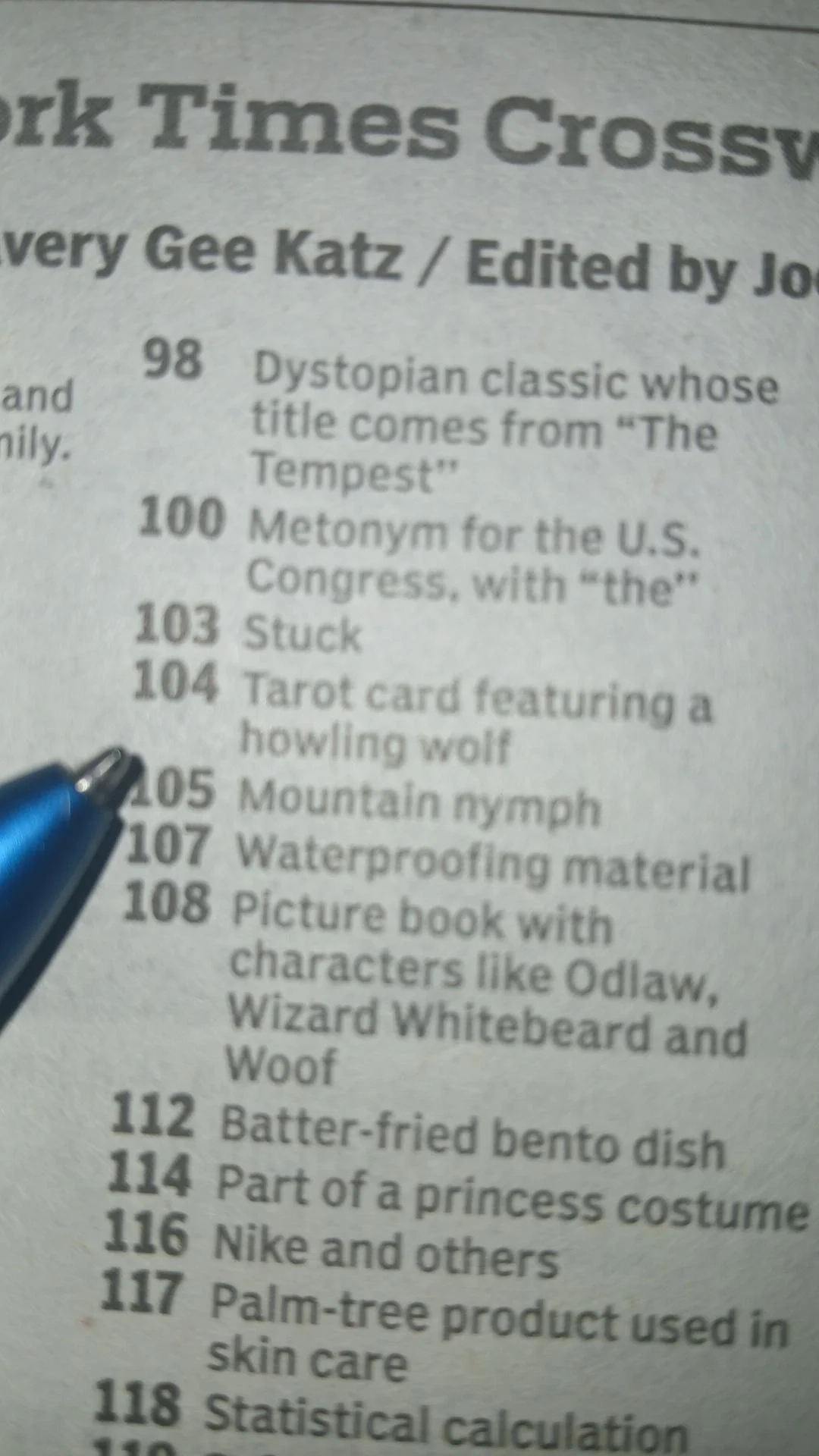 Crossword R WitchesVsPatriarchy