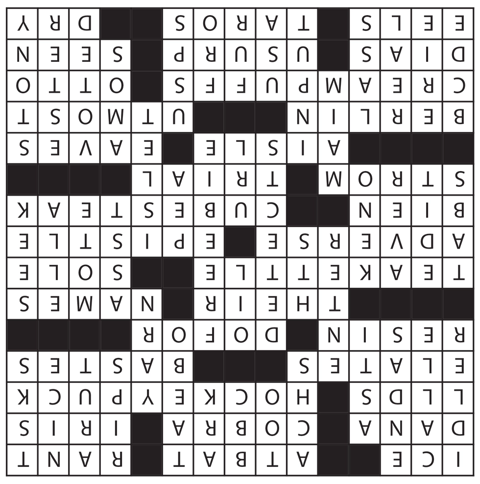 Crossword Slippery Stuff 4 15 20 Seven Days