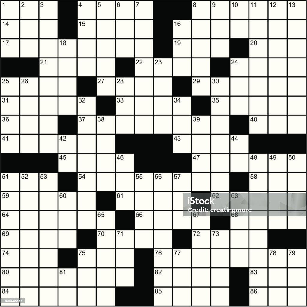 Crossword Stock Illustration Download Image Now Crossword Puzzle Grid Pattern Vector IStock