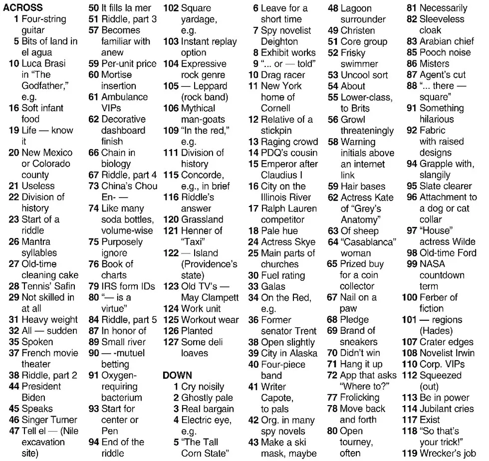 Crossword Totally Out Of It 2 22 23 Seven Days