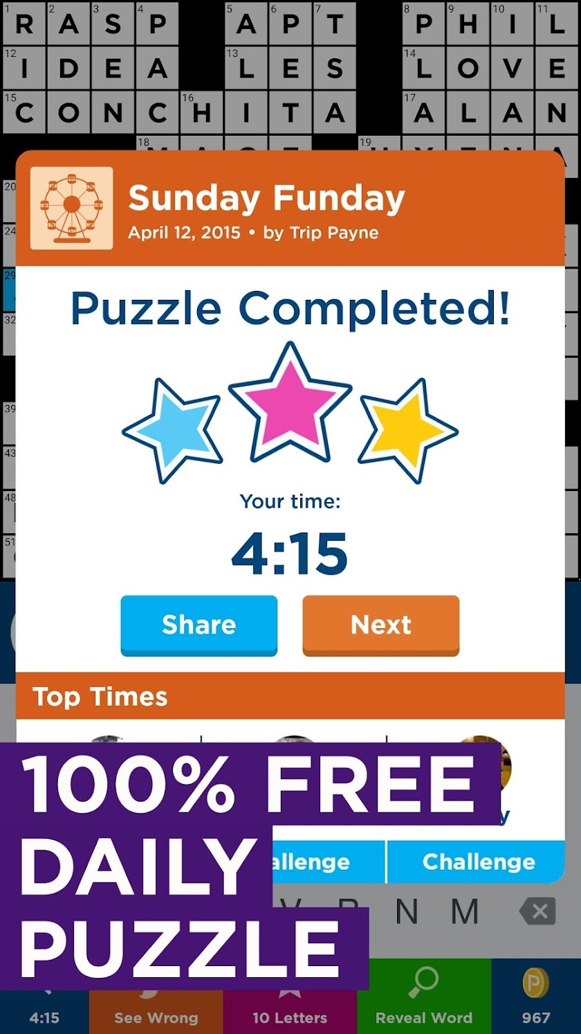 Daily Celebrity Crossword