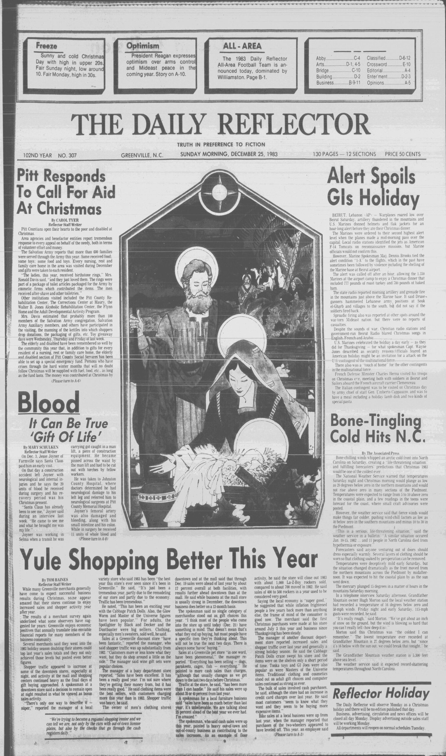 Daily Reflector December 25 1983 ECU Digital Collections