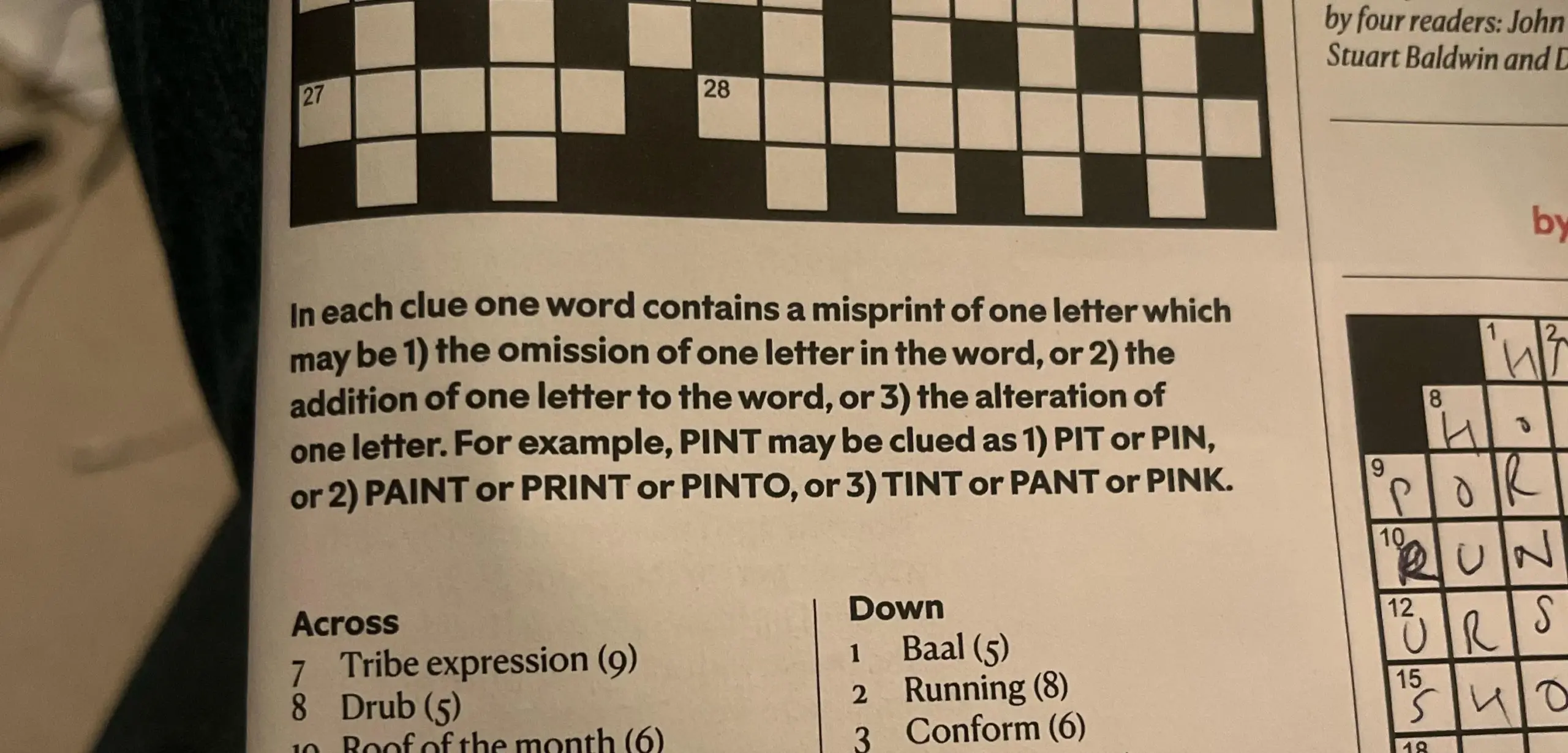 Damn It New Statesman R crosswords