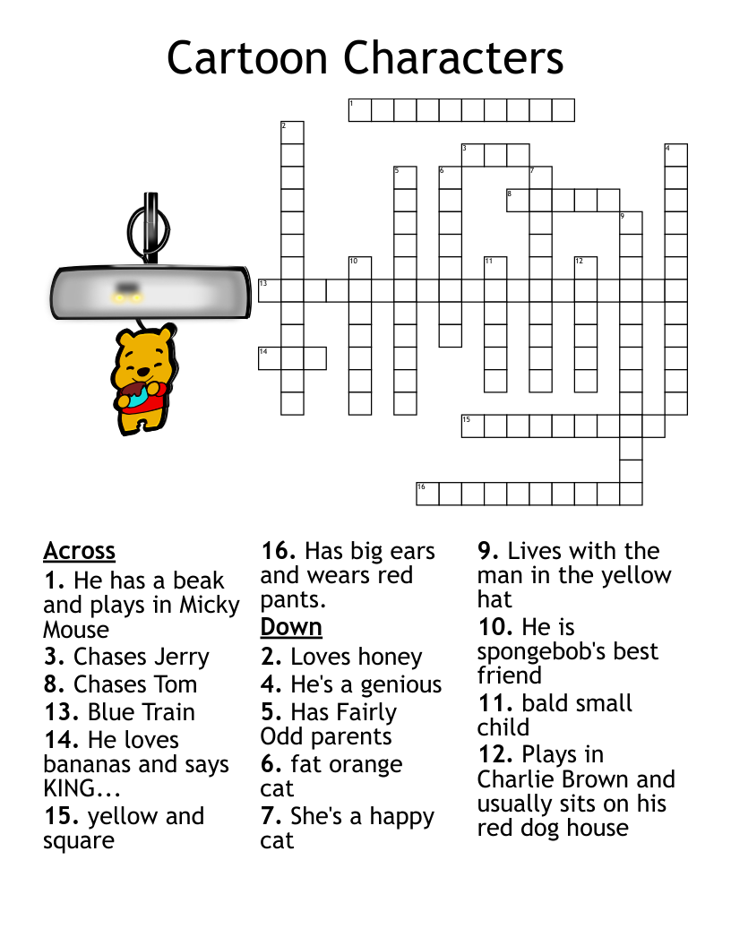 Disney Characters Word Search WordMint