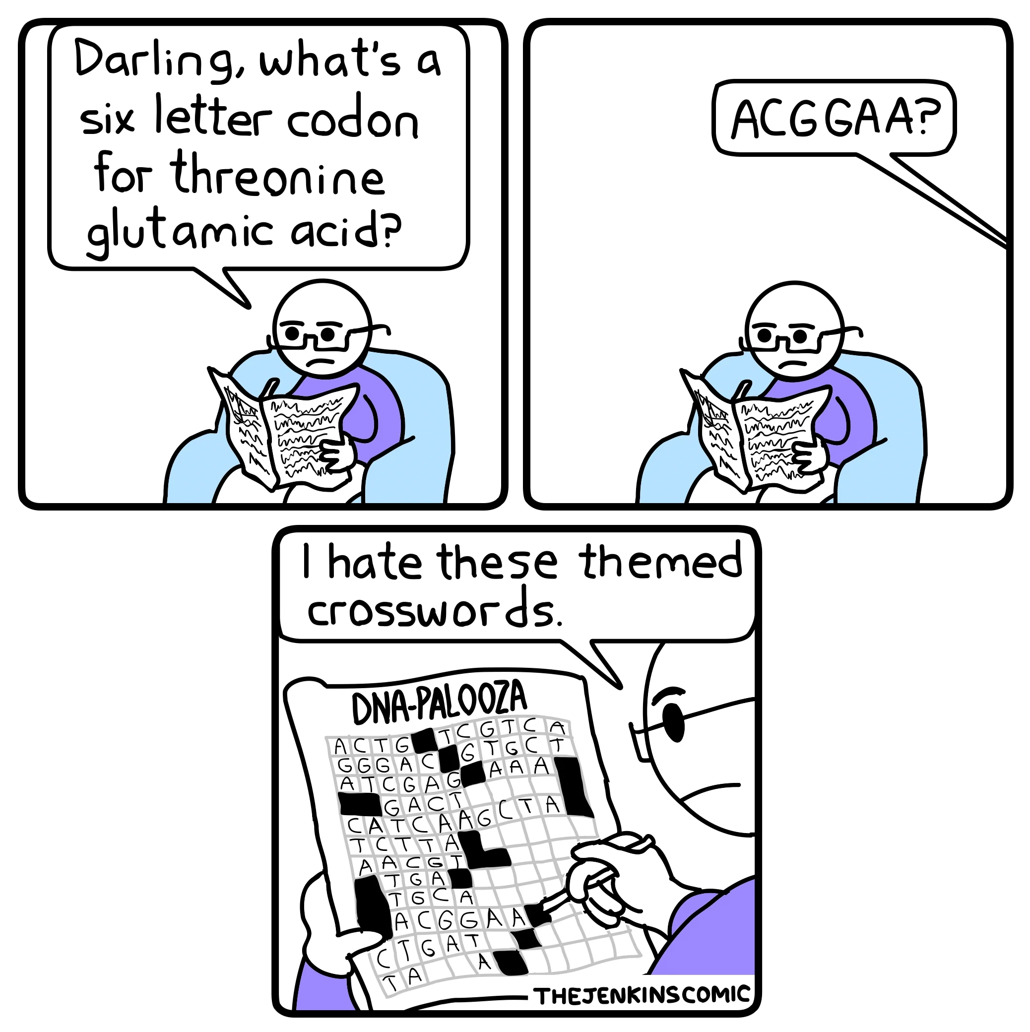DNA Crossword R comics
